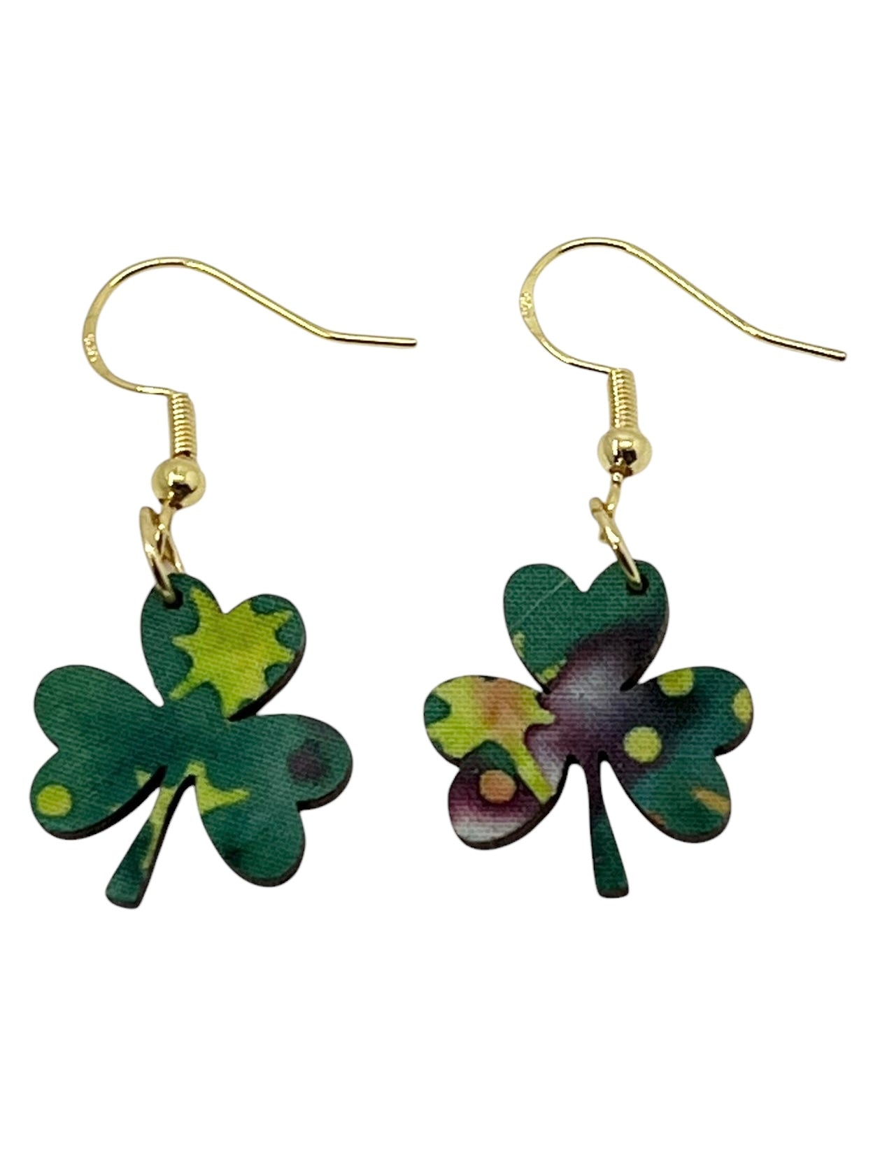 Upcycled Clover Earrings