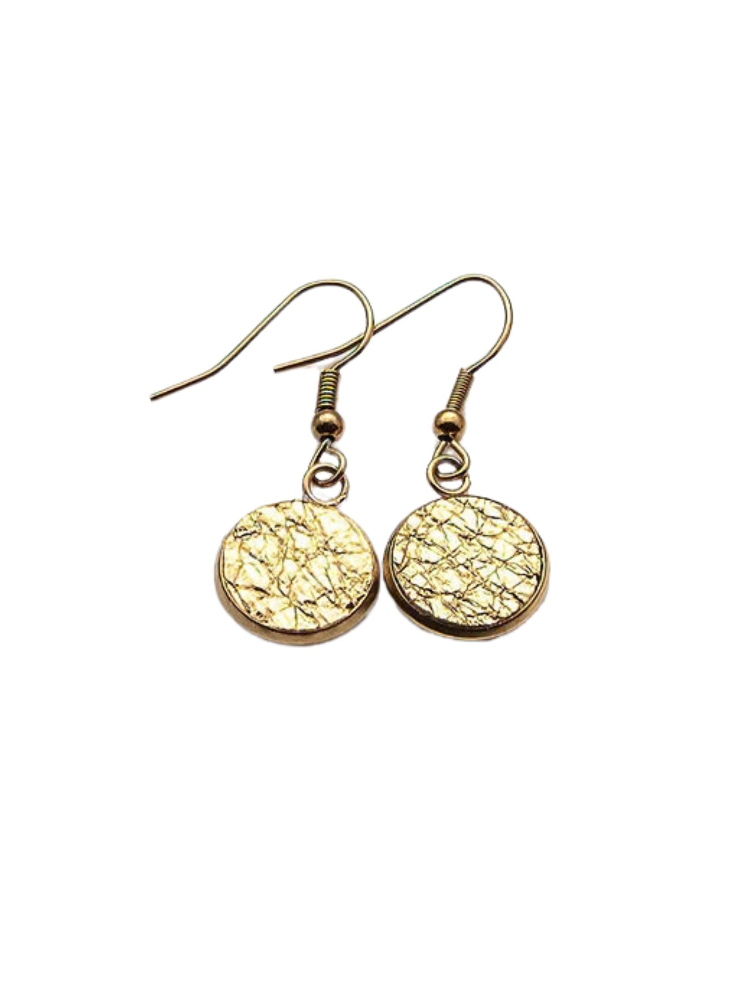 Gold Mini Lantern Earrings — 12 mm — Stainless Steel or Gold Plated