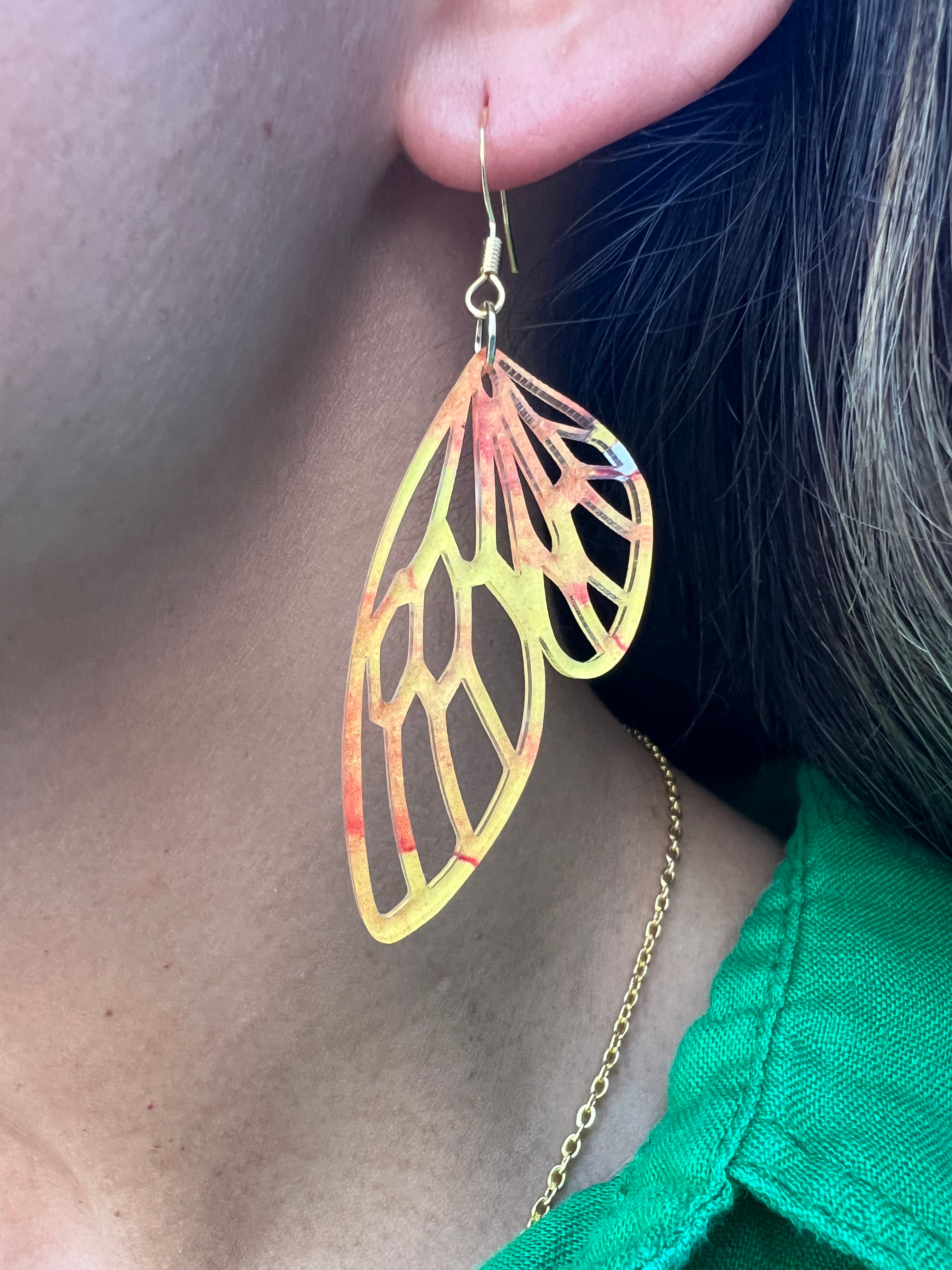 Bumblebee Wing Earrings