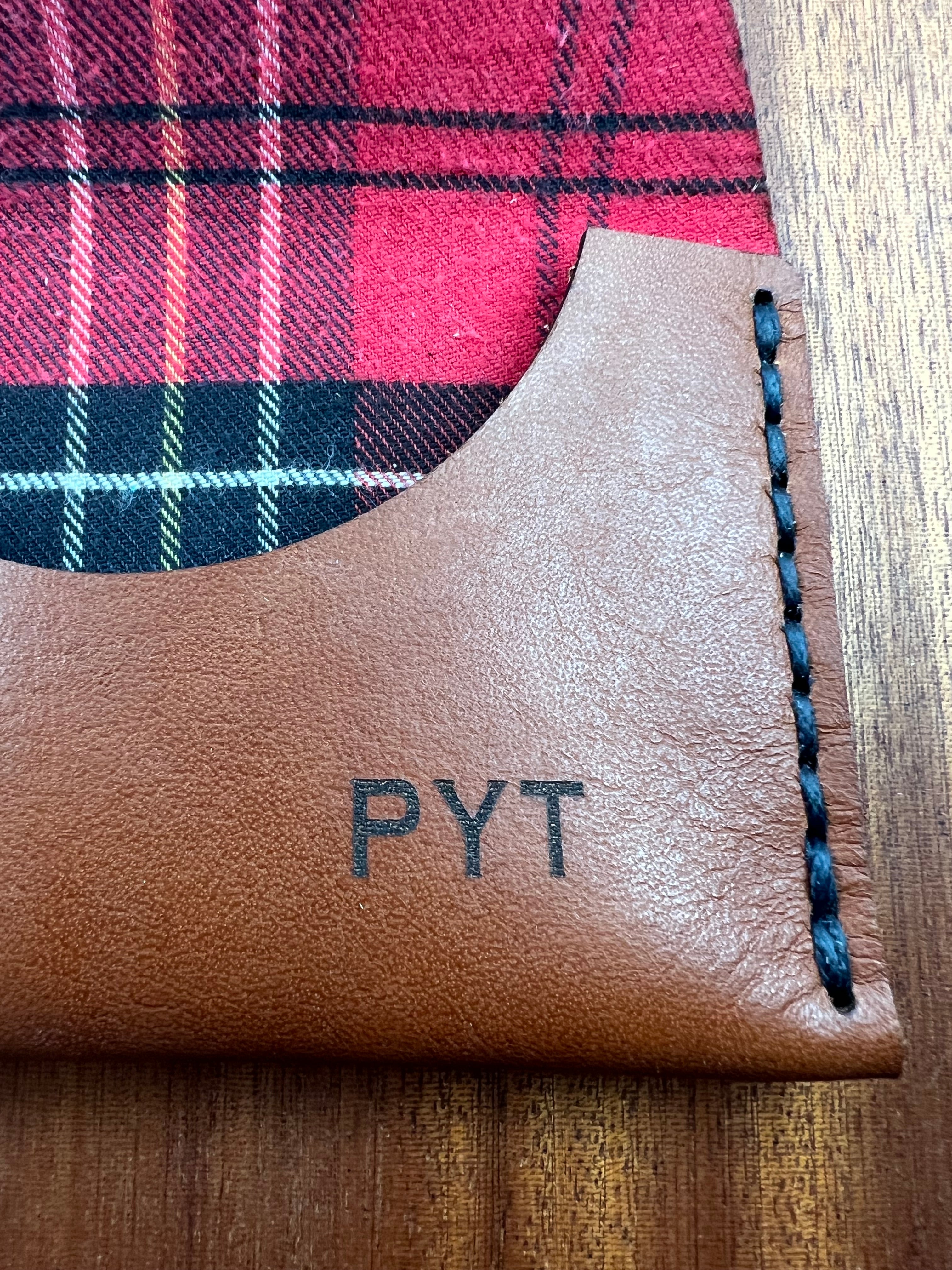 Personalized Leather Card Holder