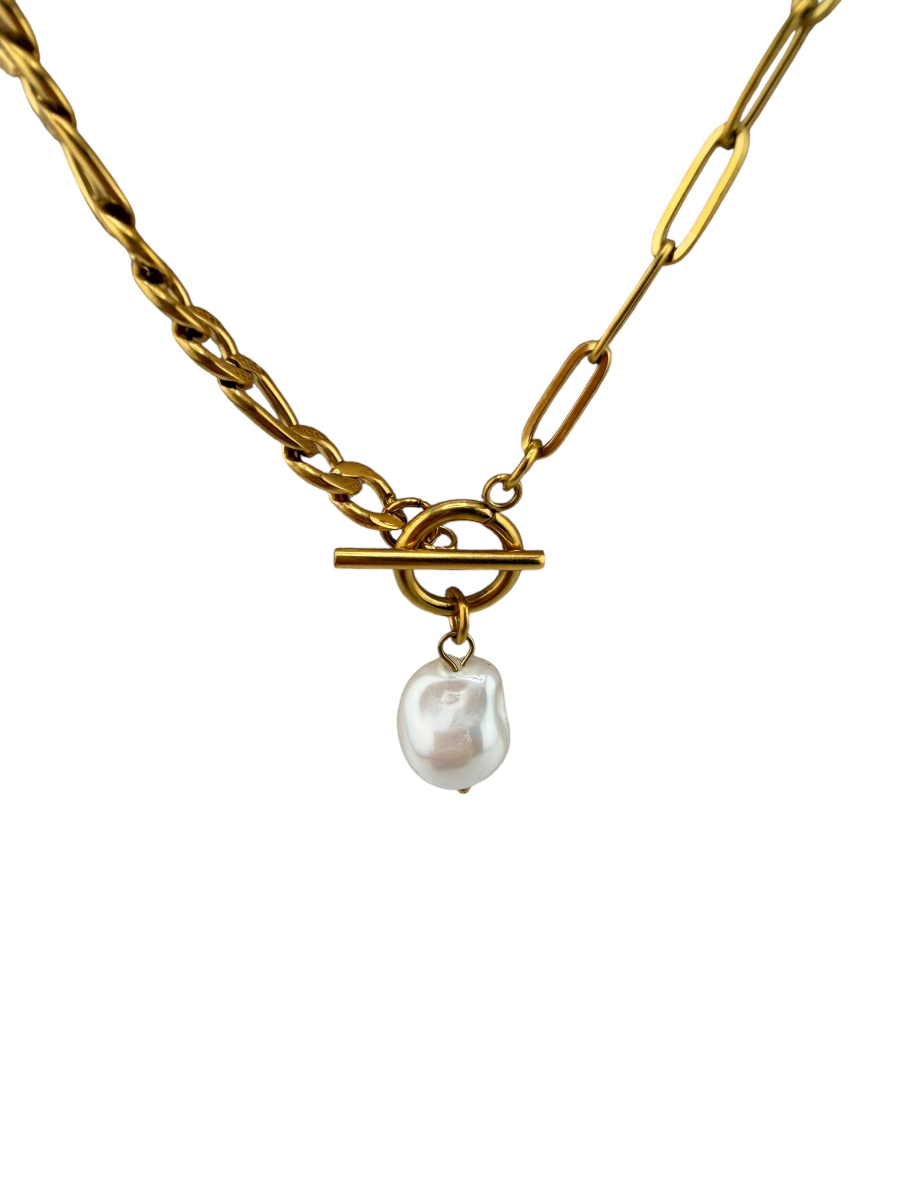 Pearl Toggle Necklace