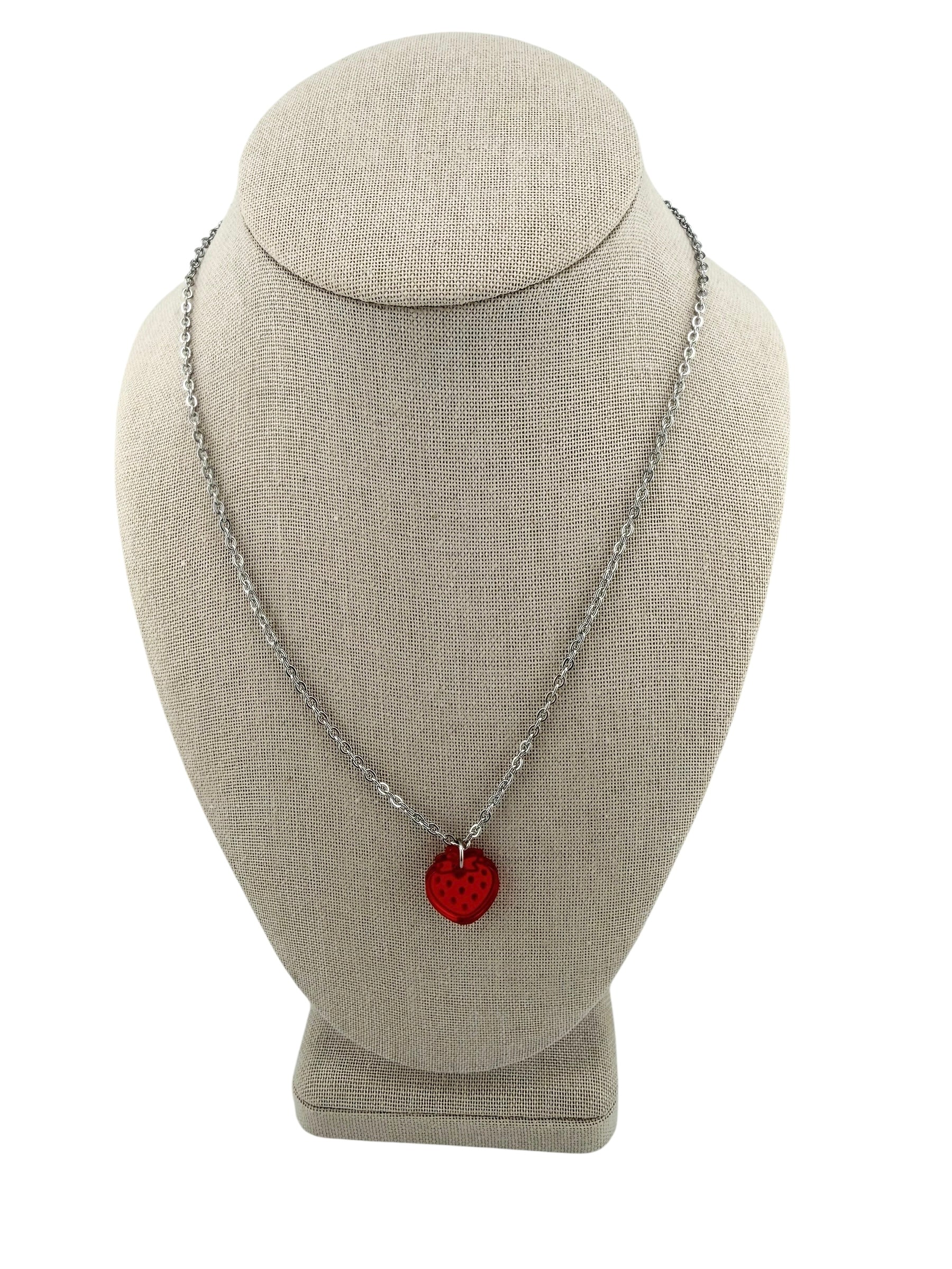Strawberry Charm Necklace