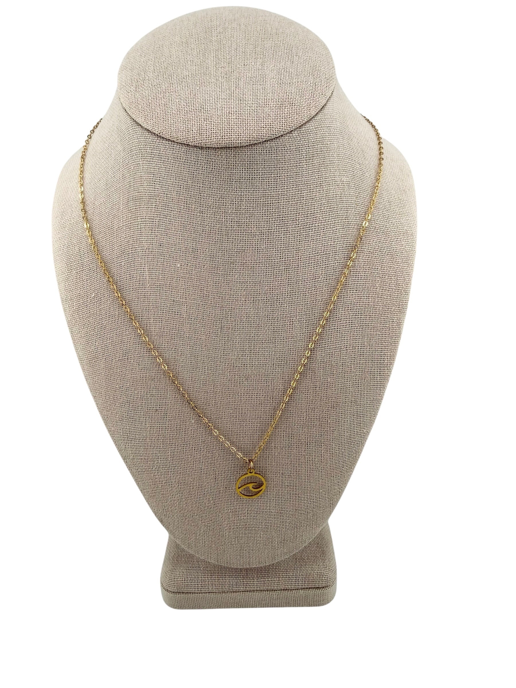 Wave Charm Necklace