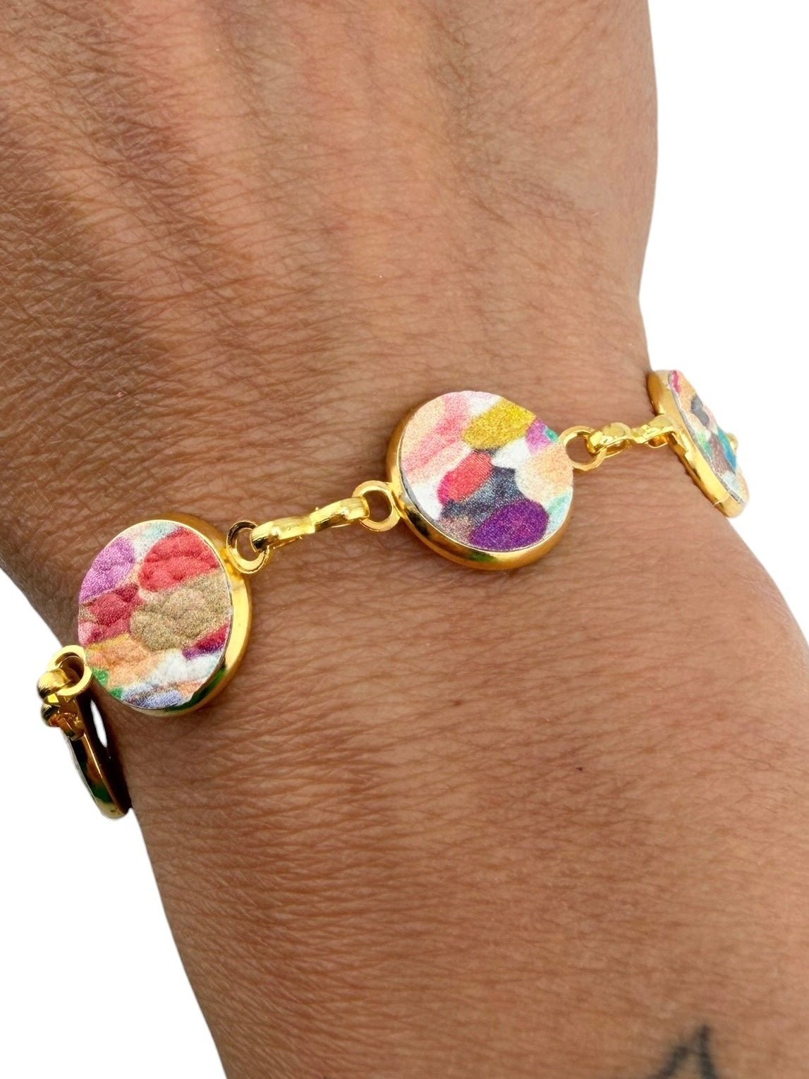 Pride Rainbow Paint Splash Everlink Bracelet