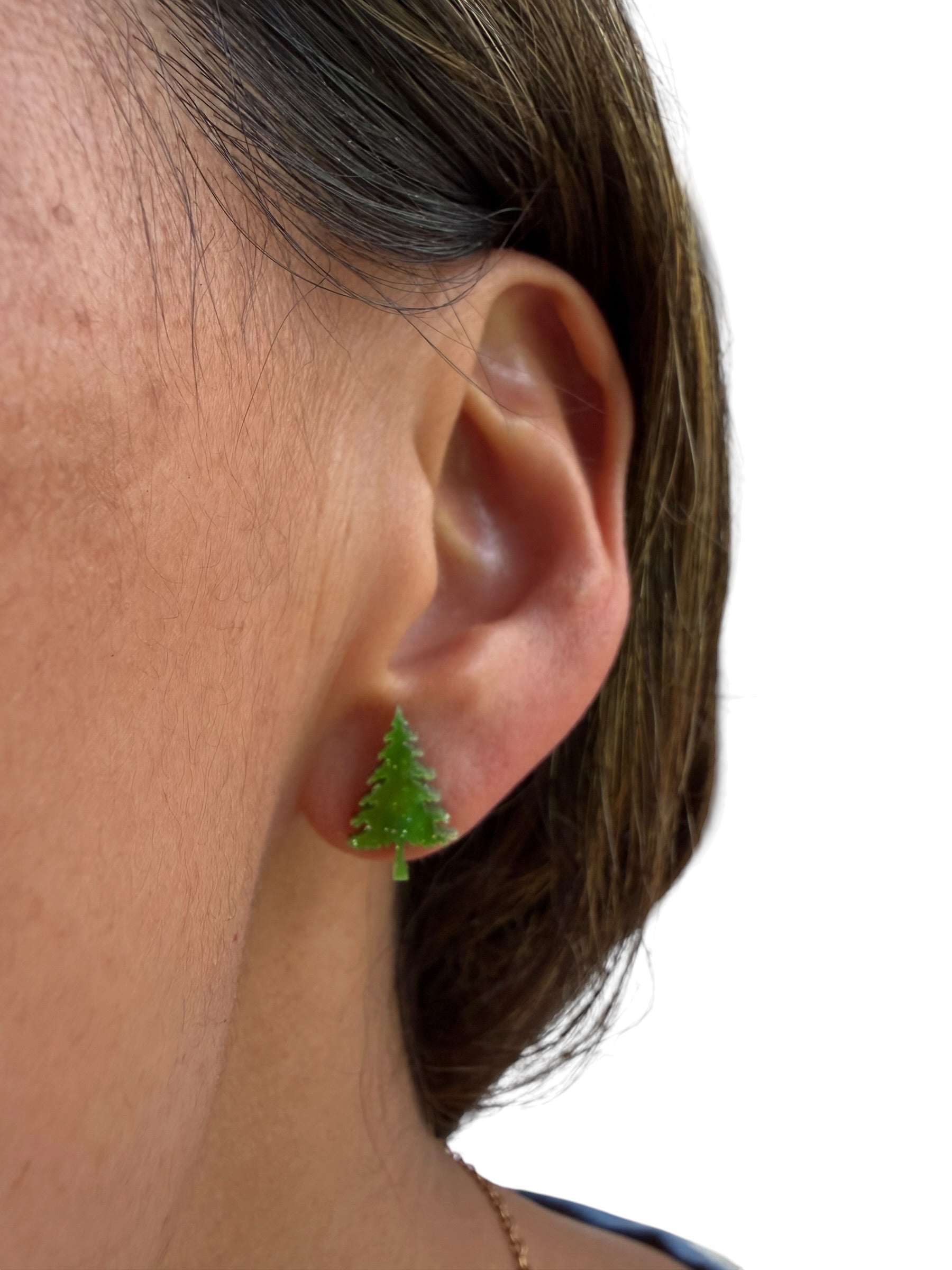 Spruce Tree Stud Earrings