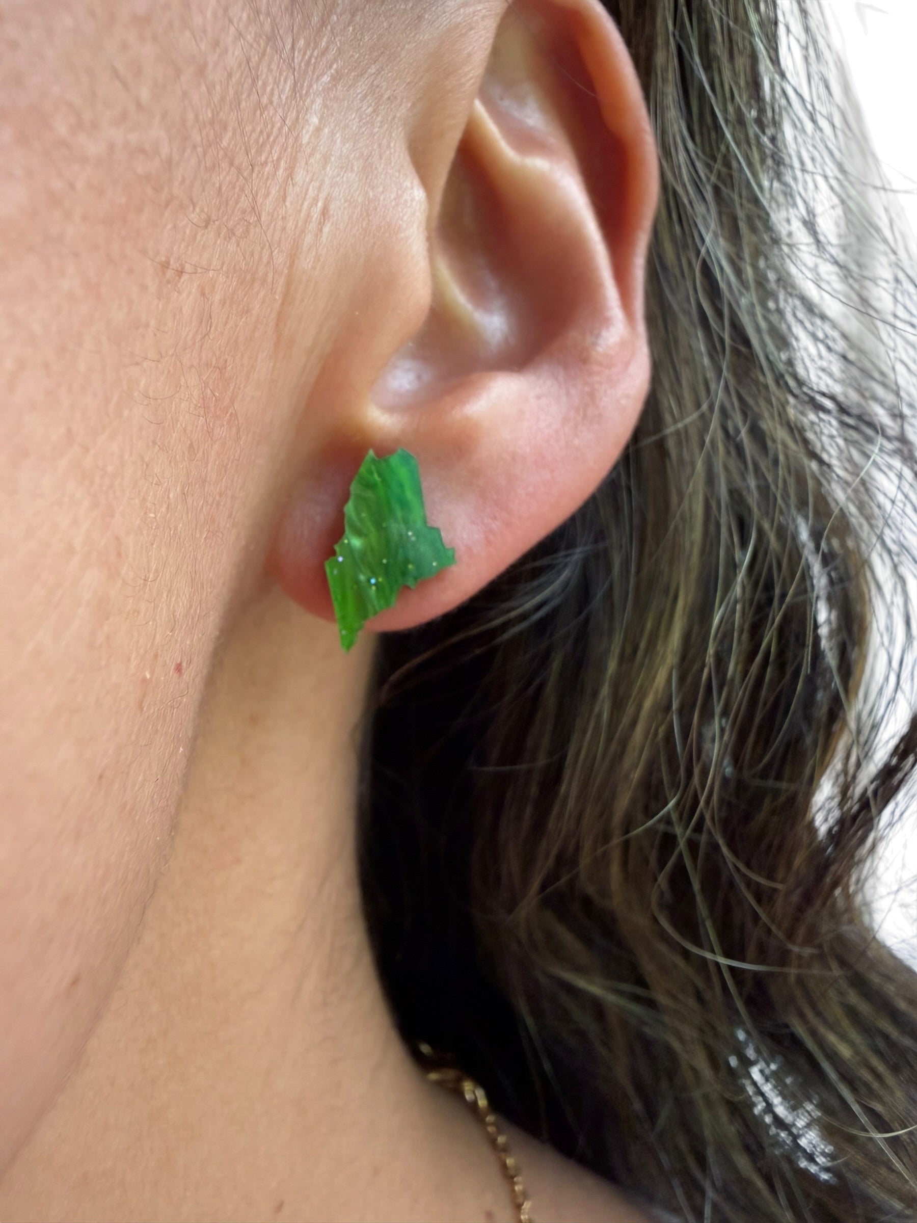 New England State Stud Earrings