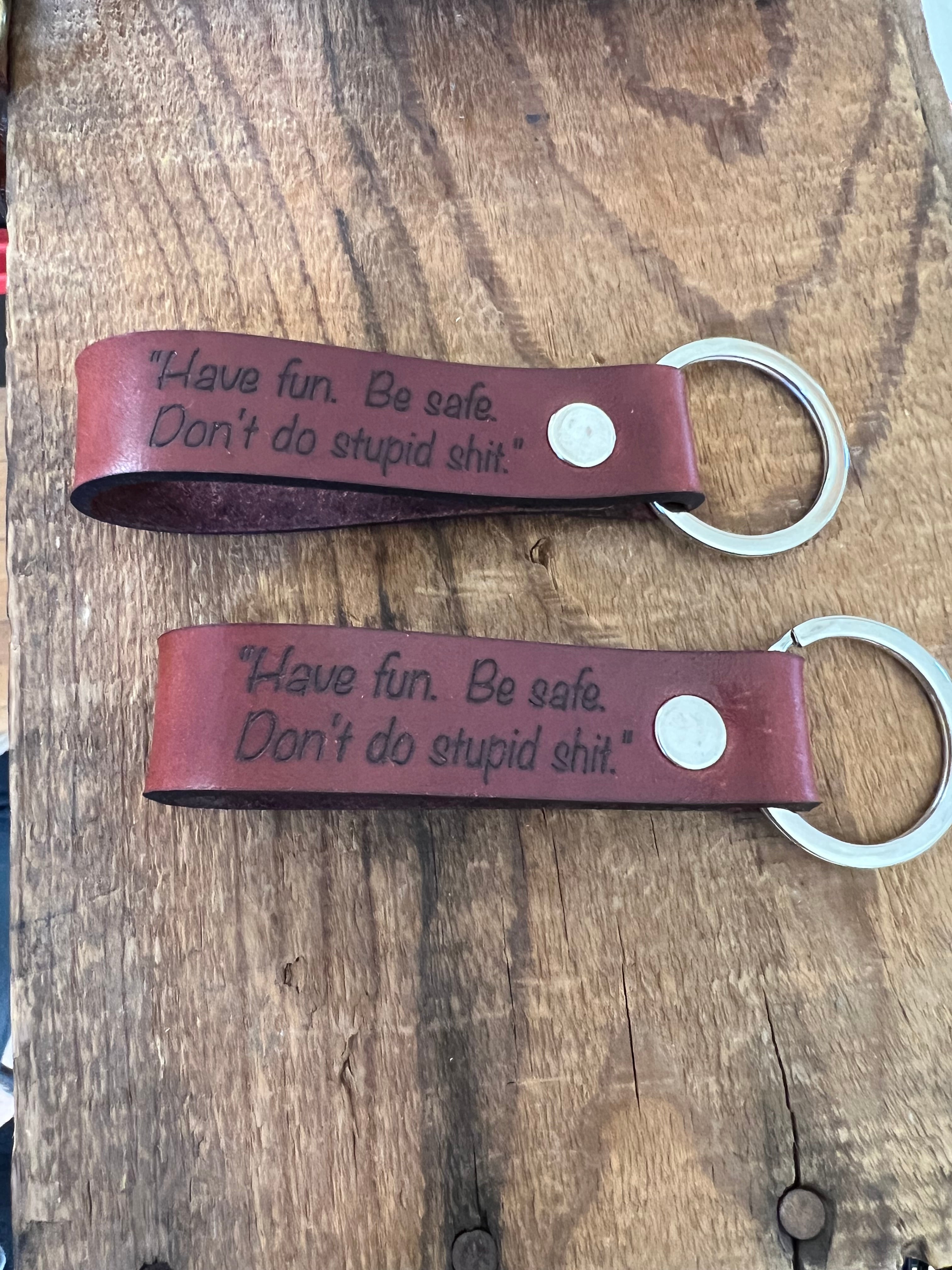 Personalized Leather Key Chain