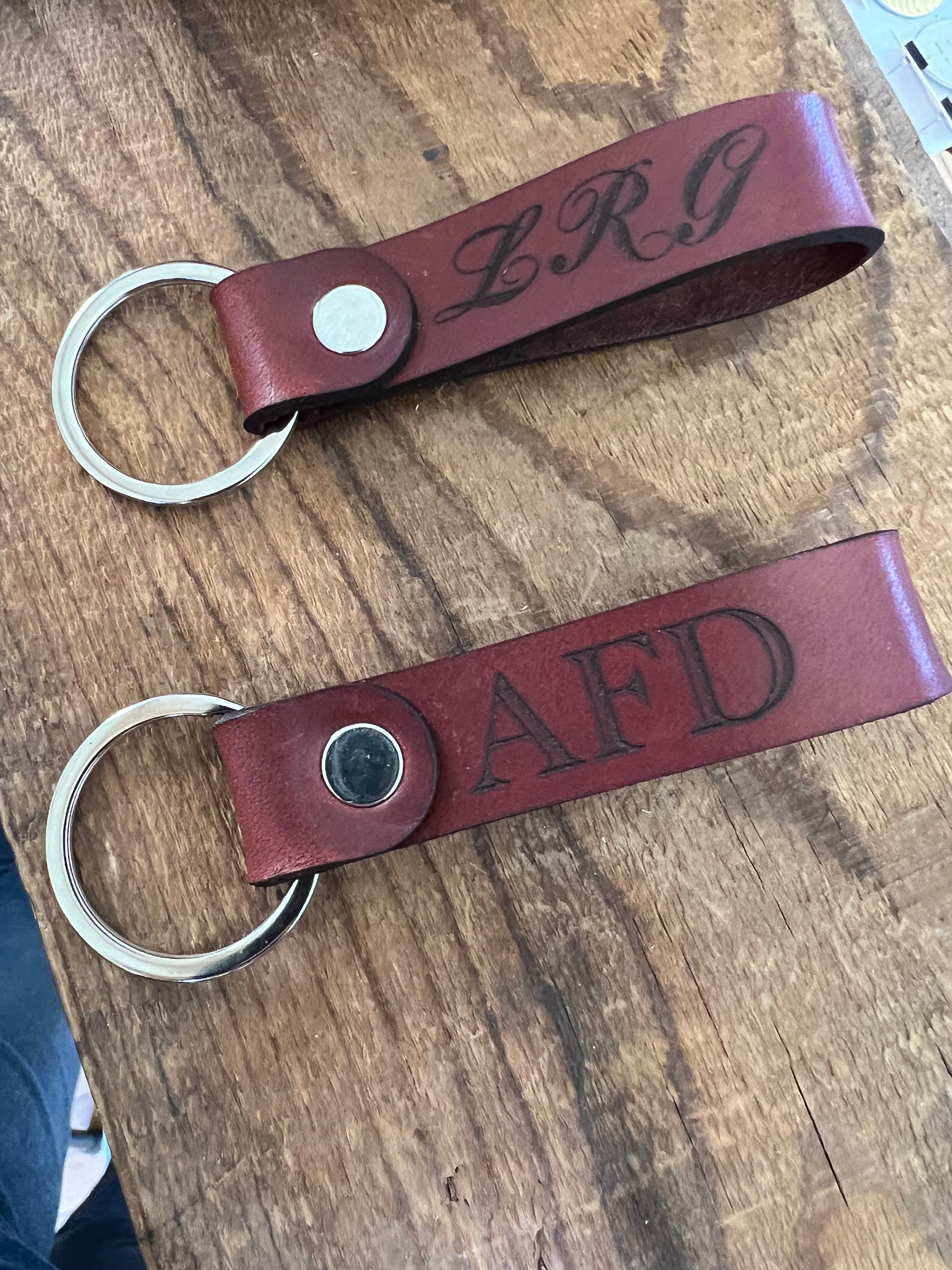 Personalized Leather Key Chain