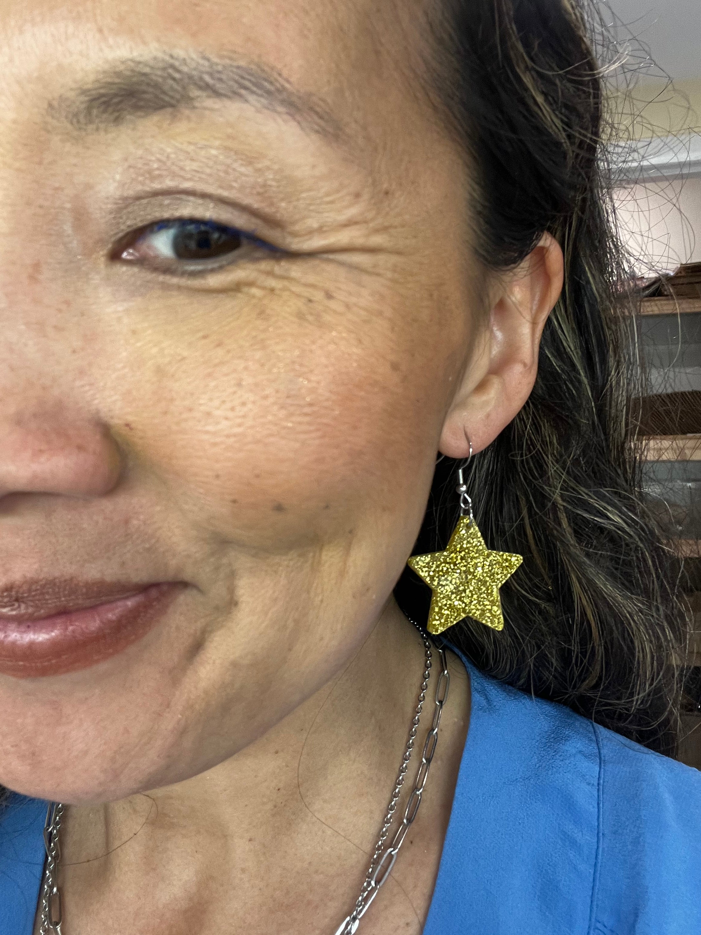 Acrylic Star Earrings