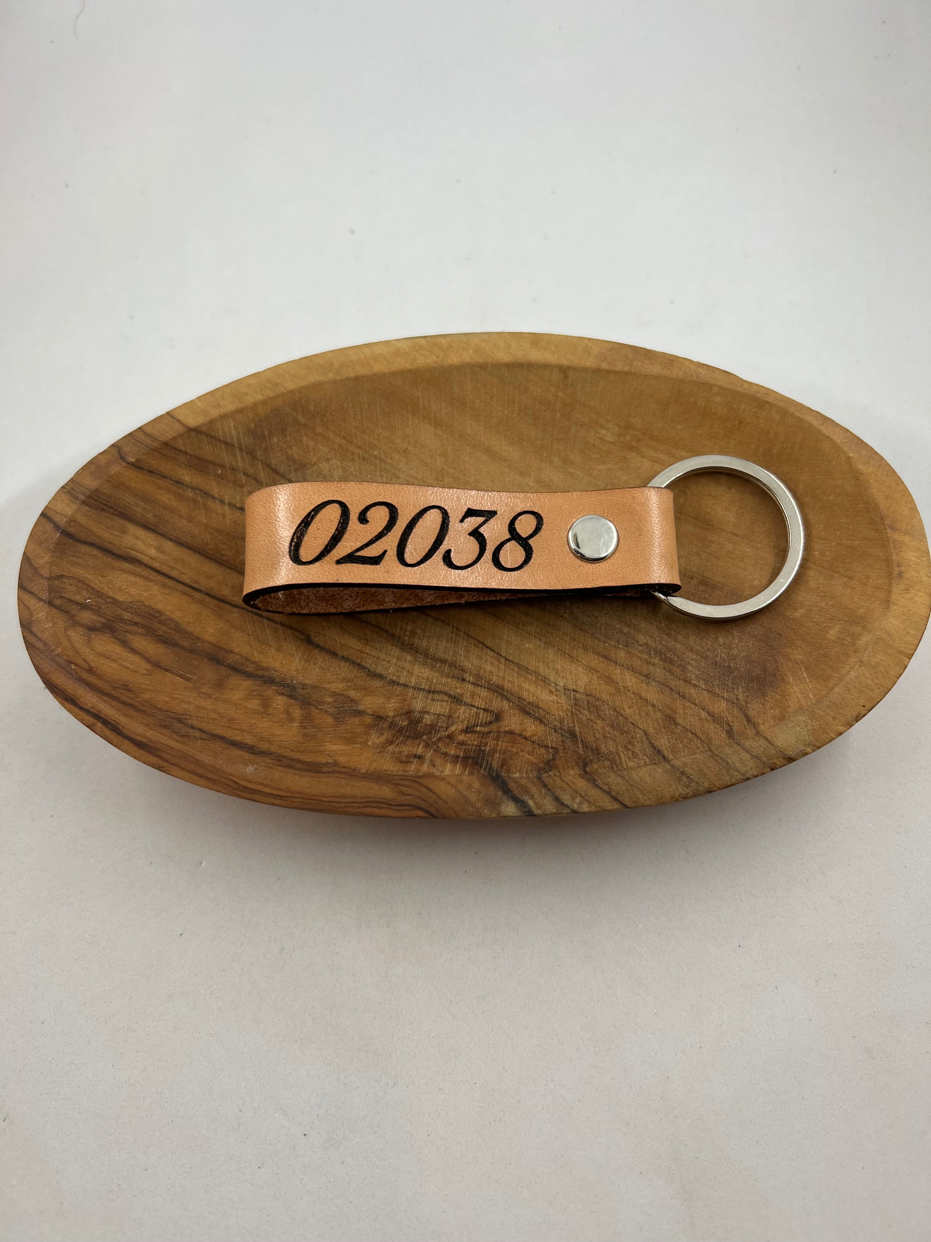 Personalized Leather Key Chain