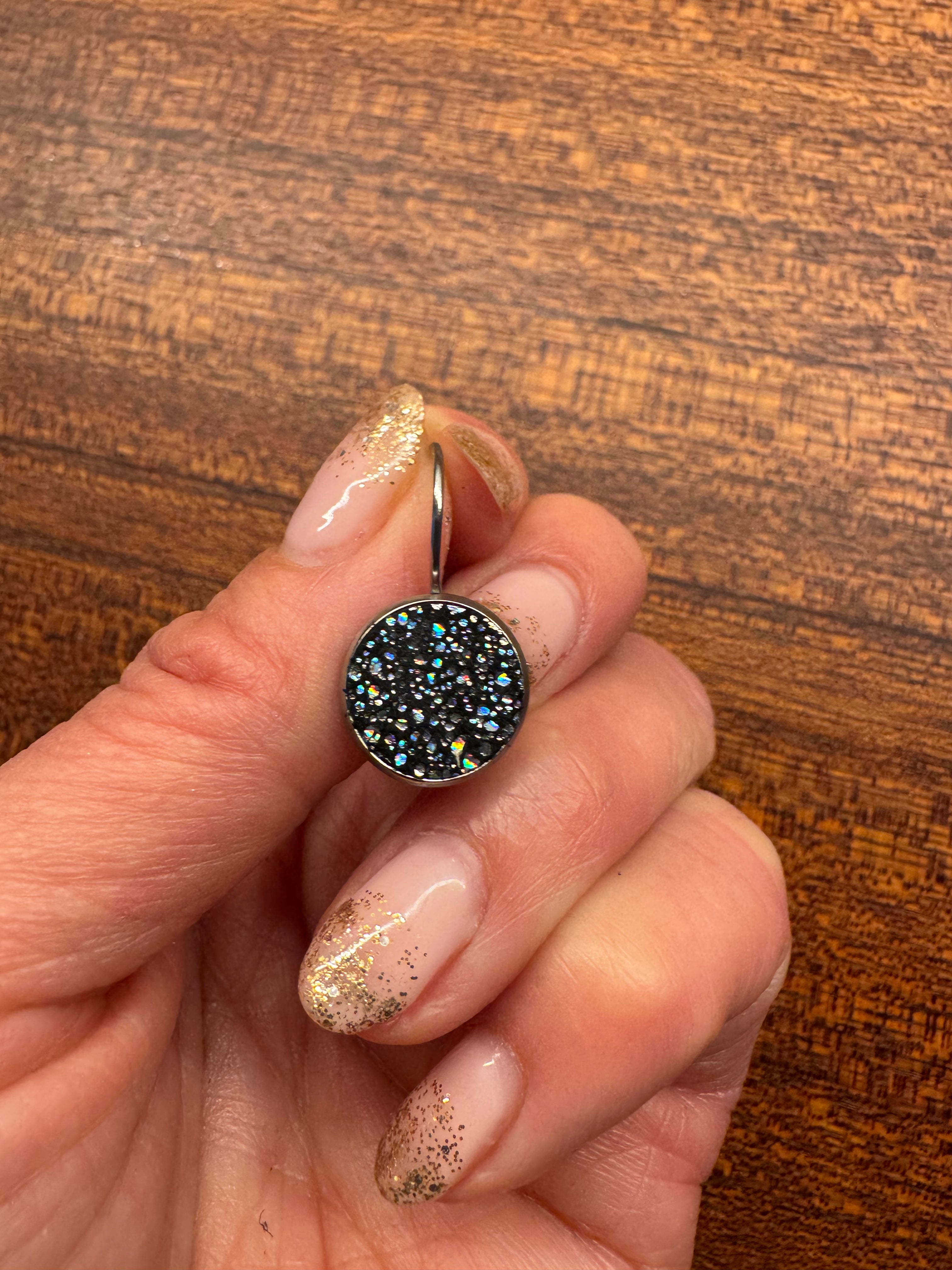 Sparkle Leverback Earrings