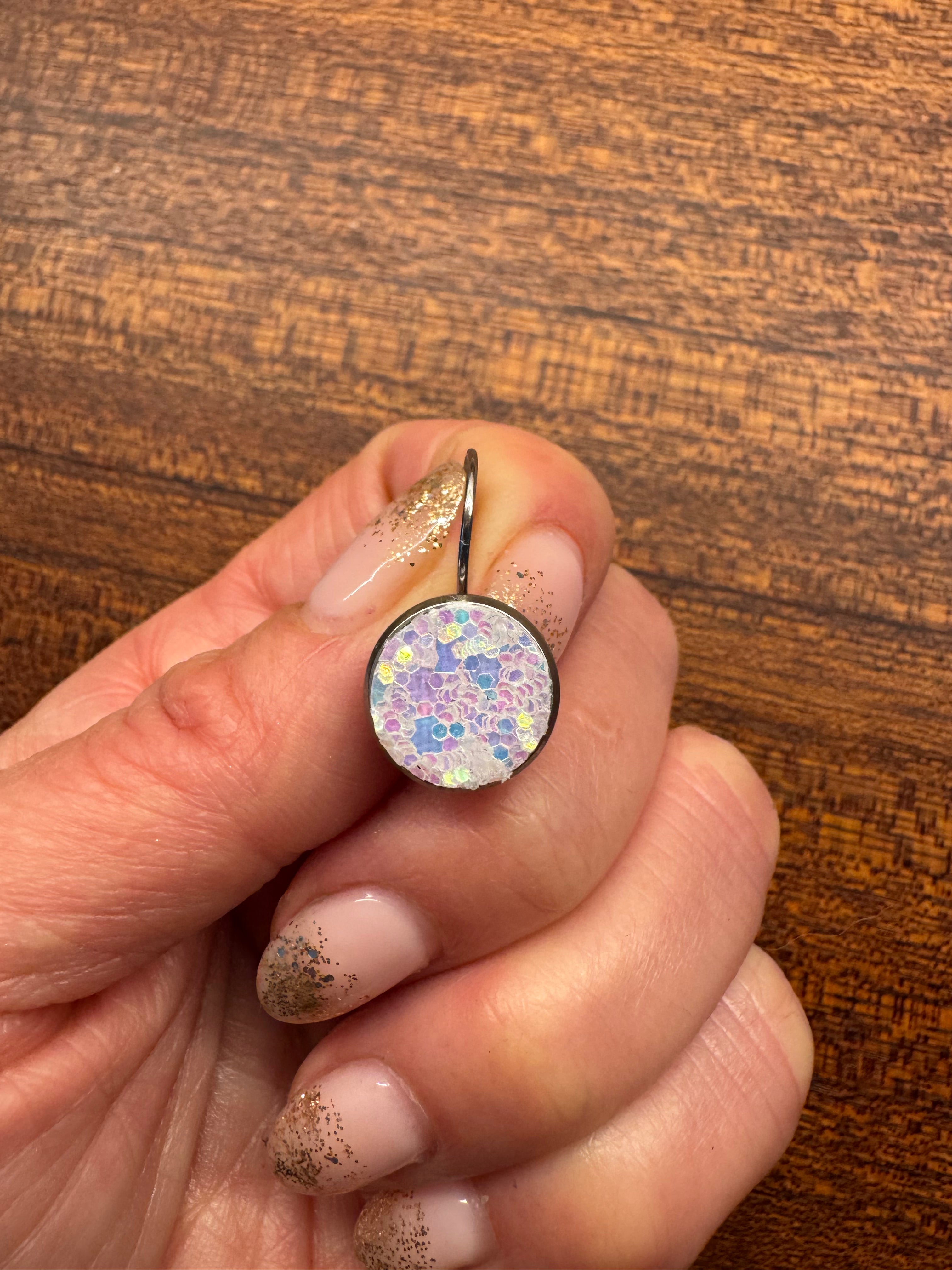 Sparkle Leverback Earrings