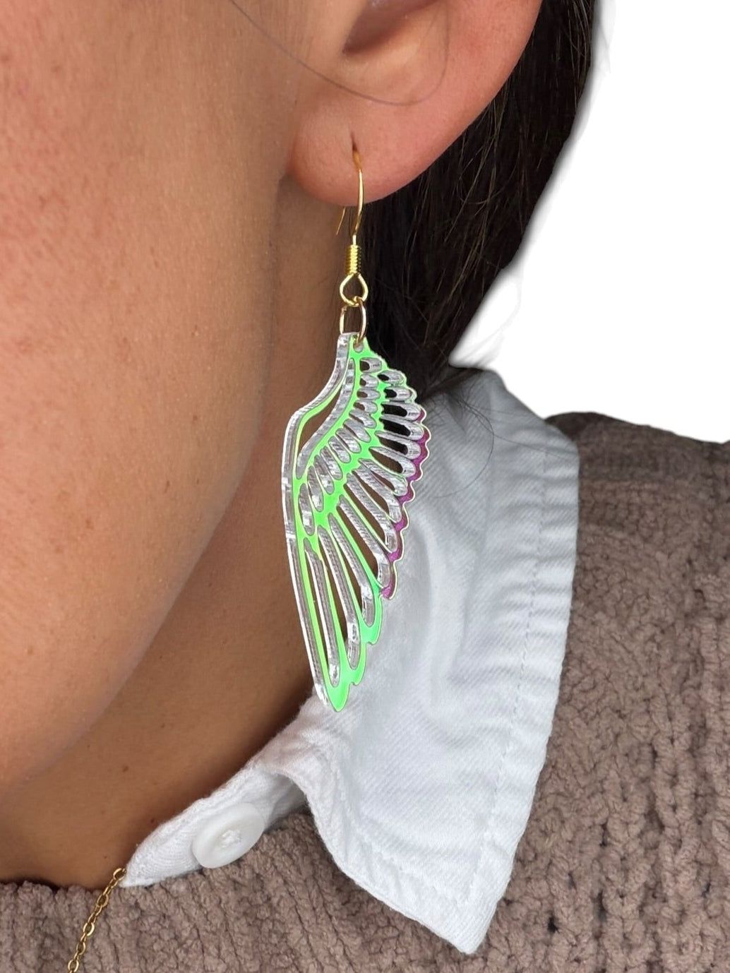 Iridescent Wing Earrings — Choose Your Wings