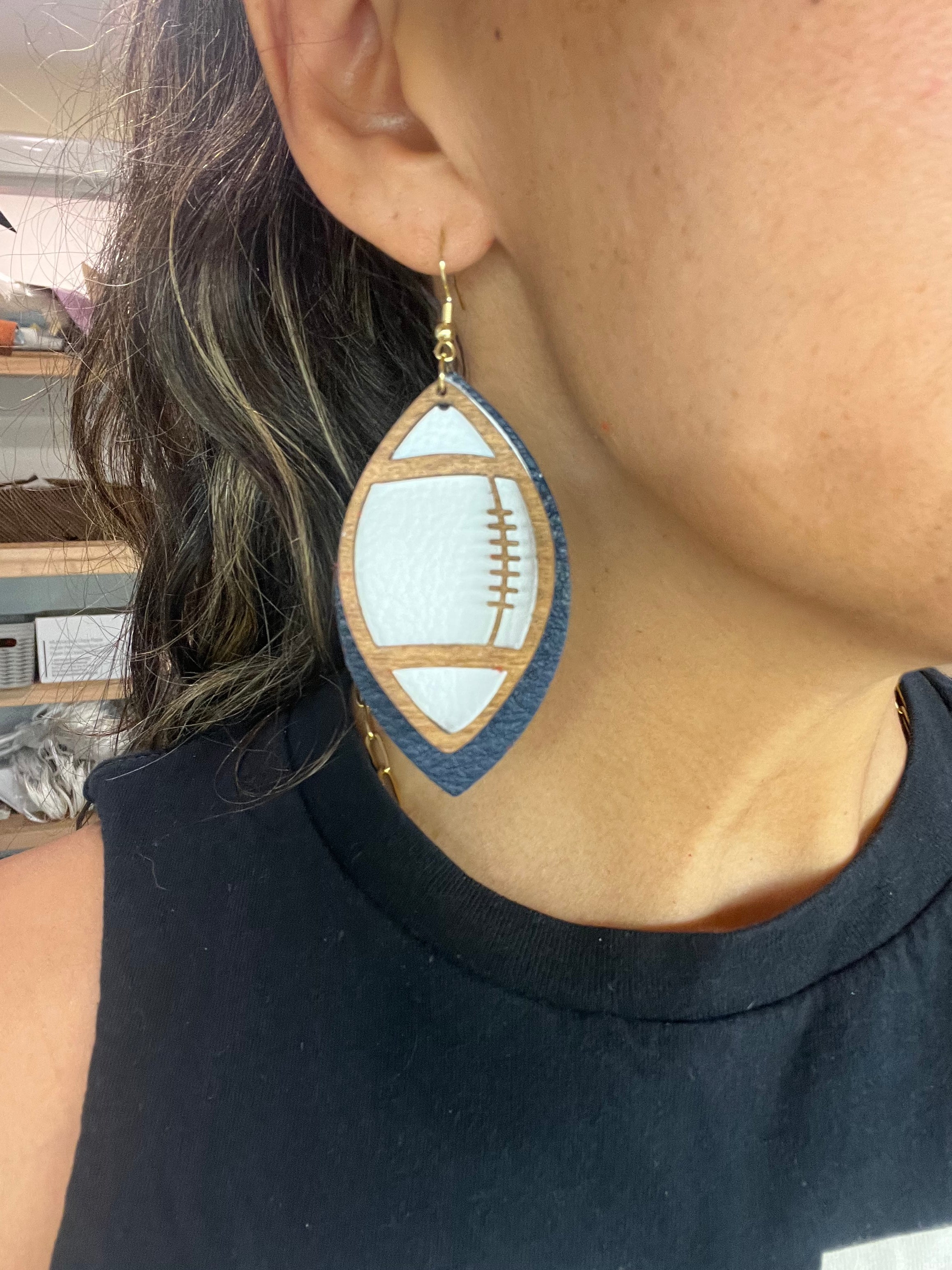 Football Earrings