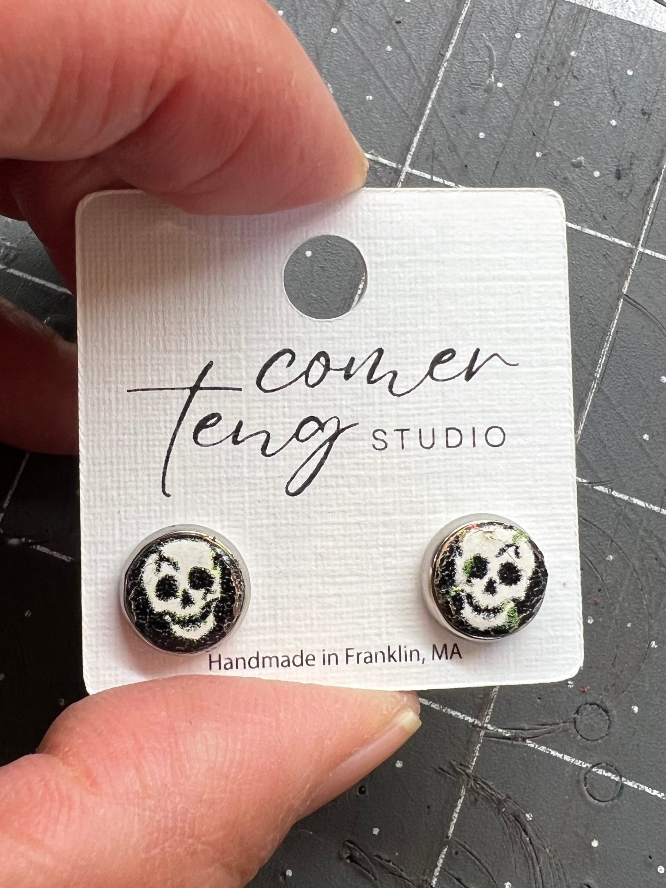 Small Skull Stud Earrings