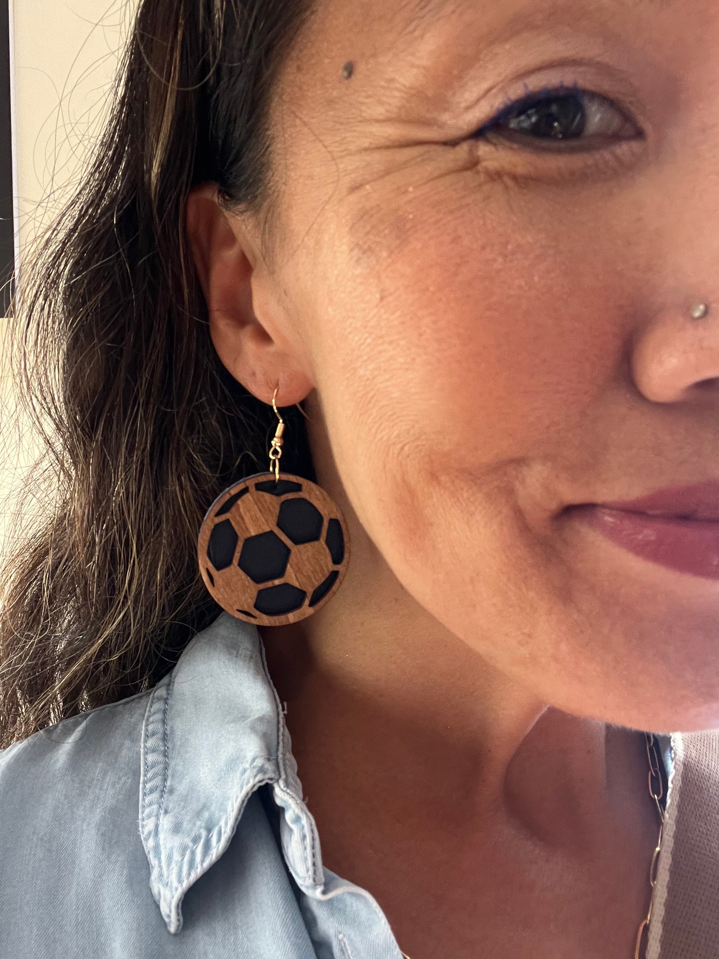 Soccer Earrings