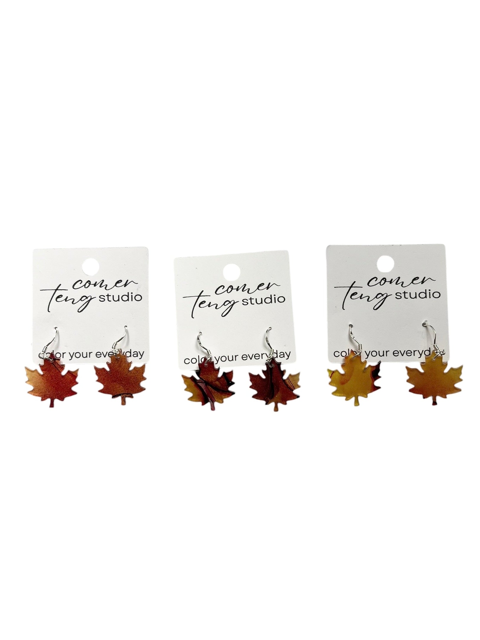 Autumn Maple Dangle Earrings