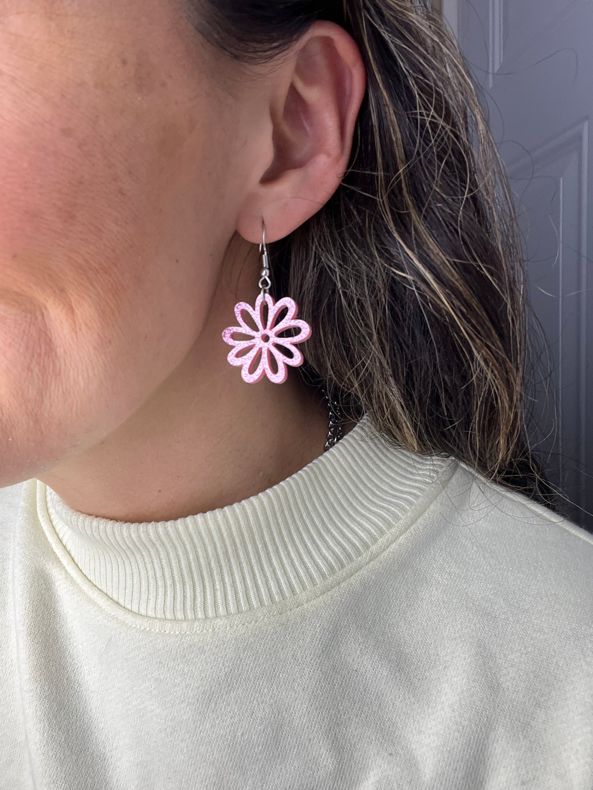 Acrylic Flower Earrings