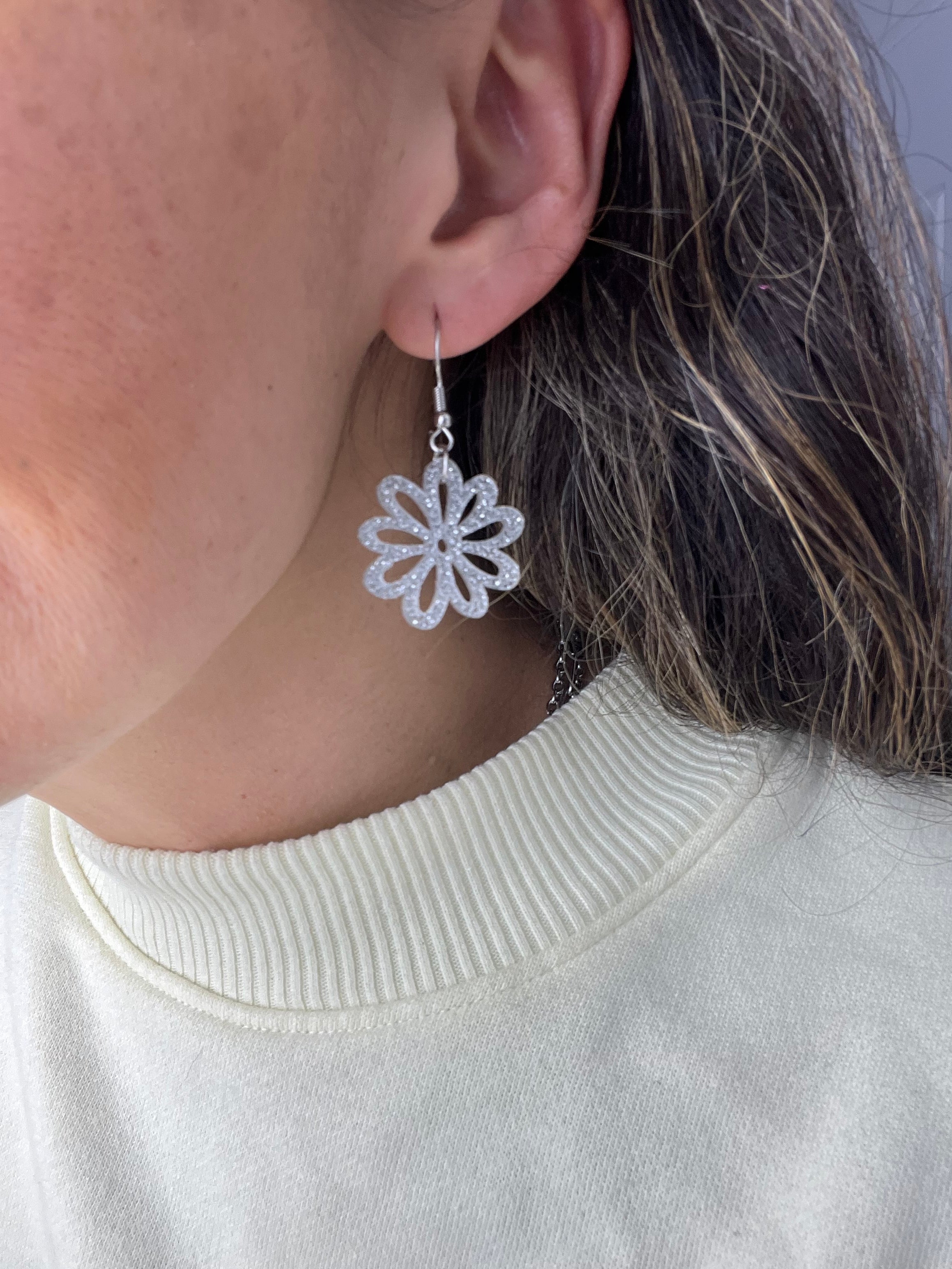 Acrylic Flower Earrings