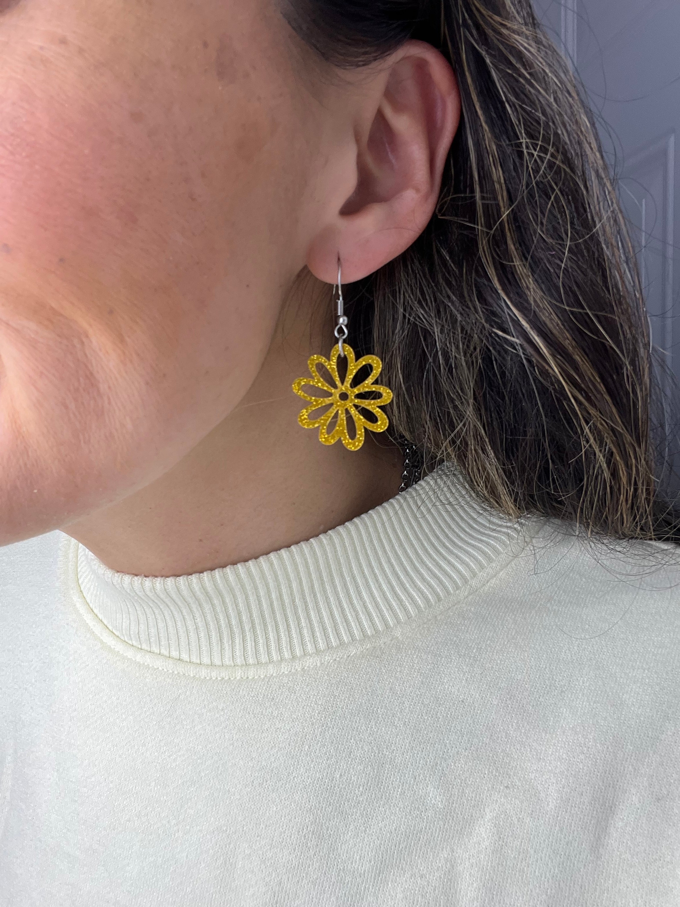 Acrylic Flower Earrings