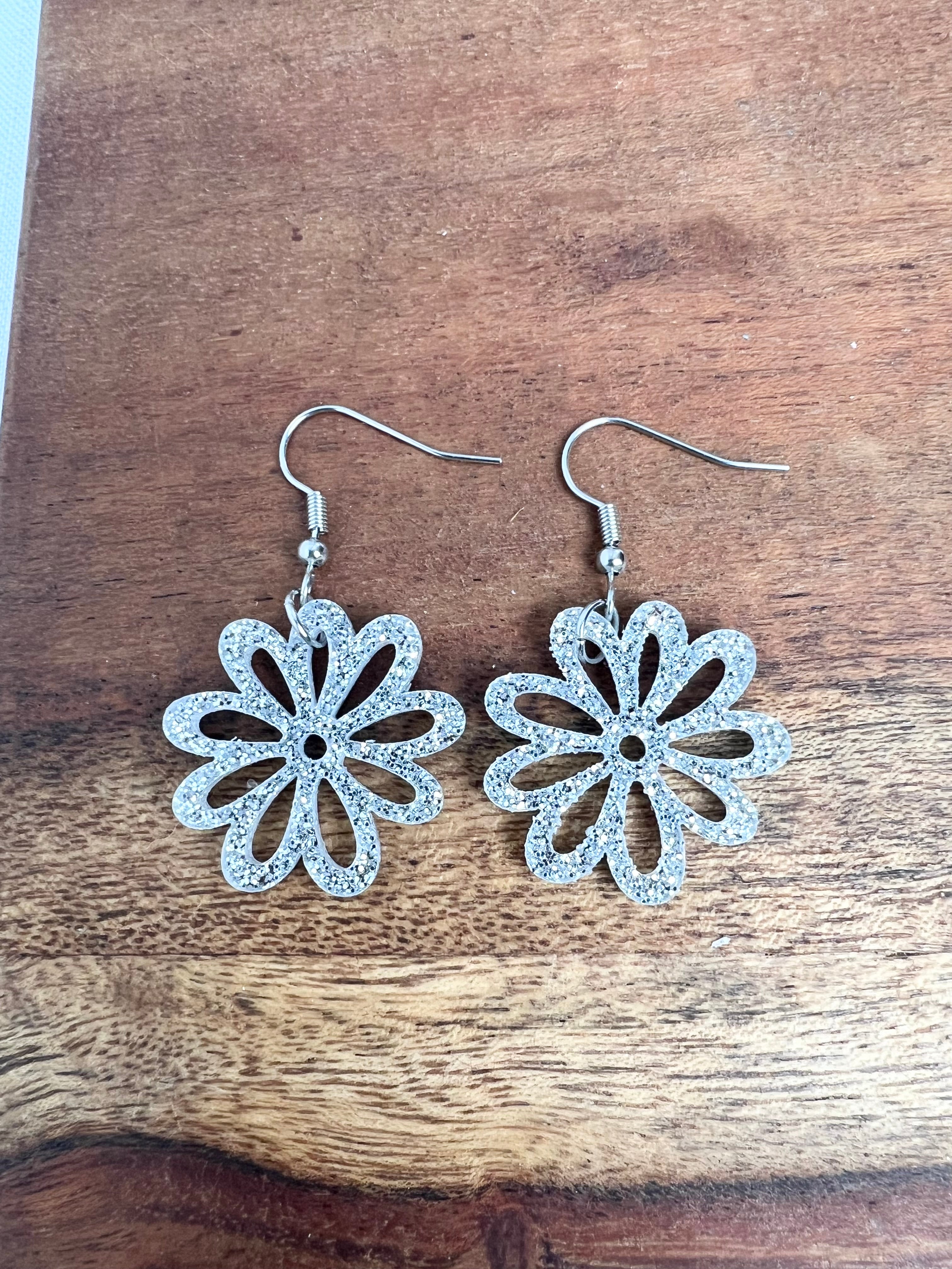 Acrylic Flower Earrings