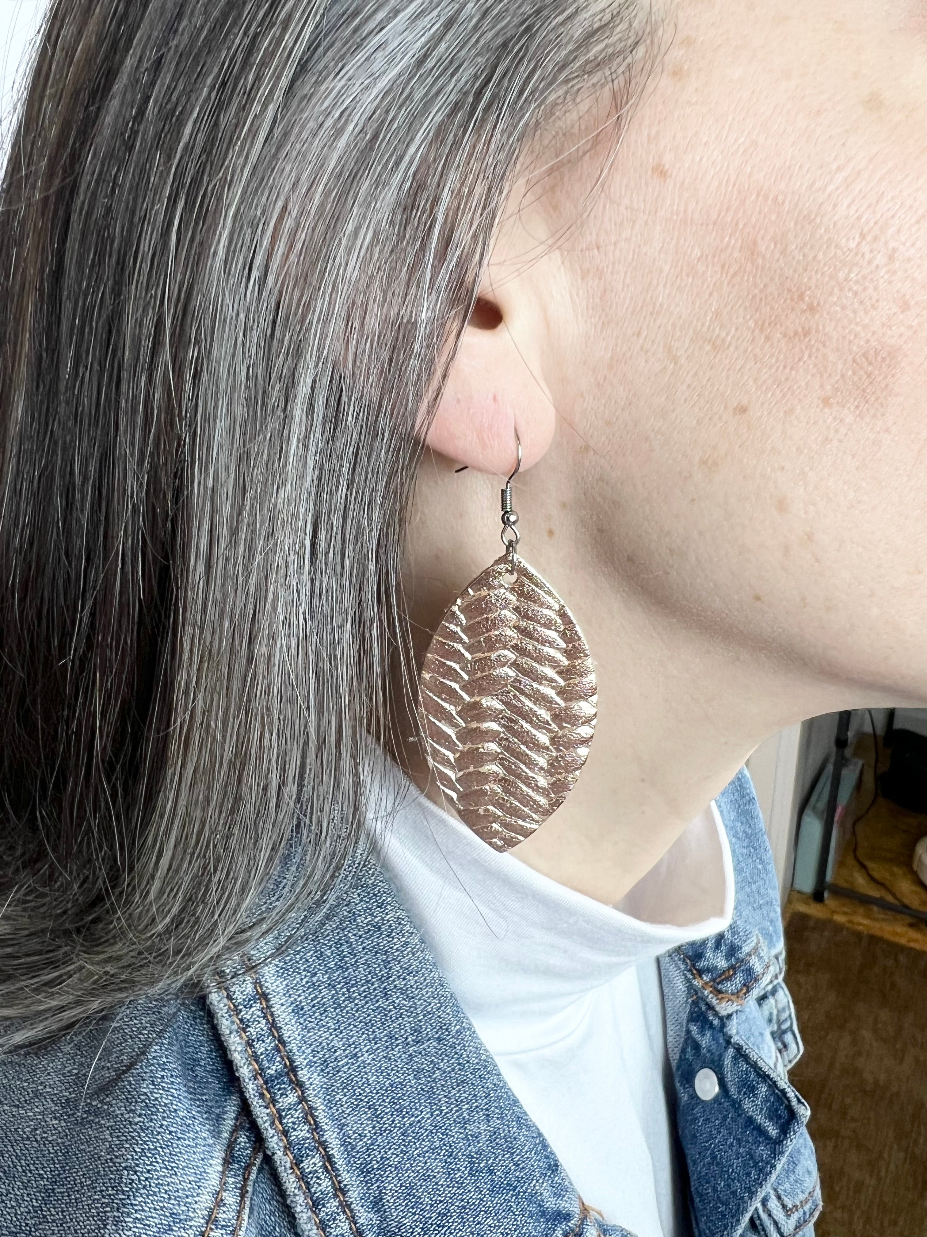 Fishtail Leaf Earrings