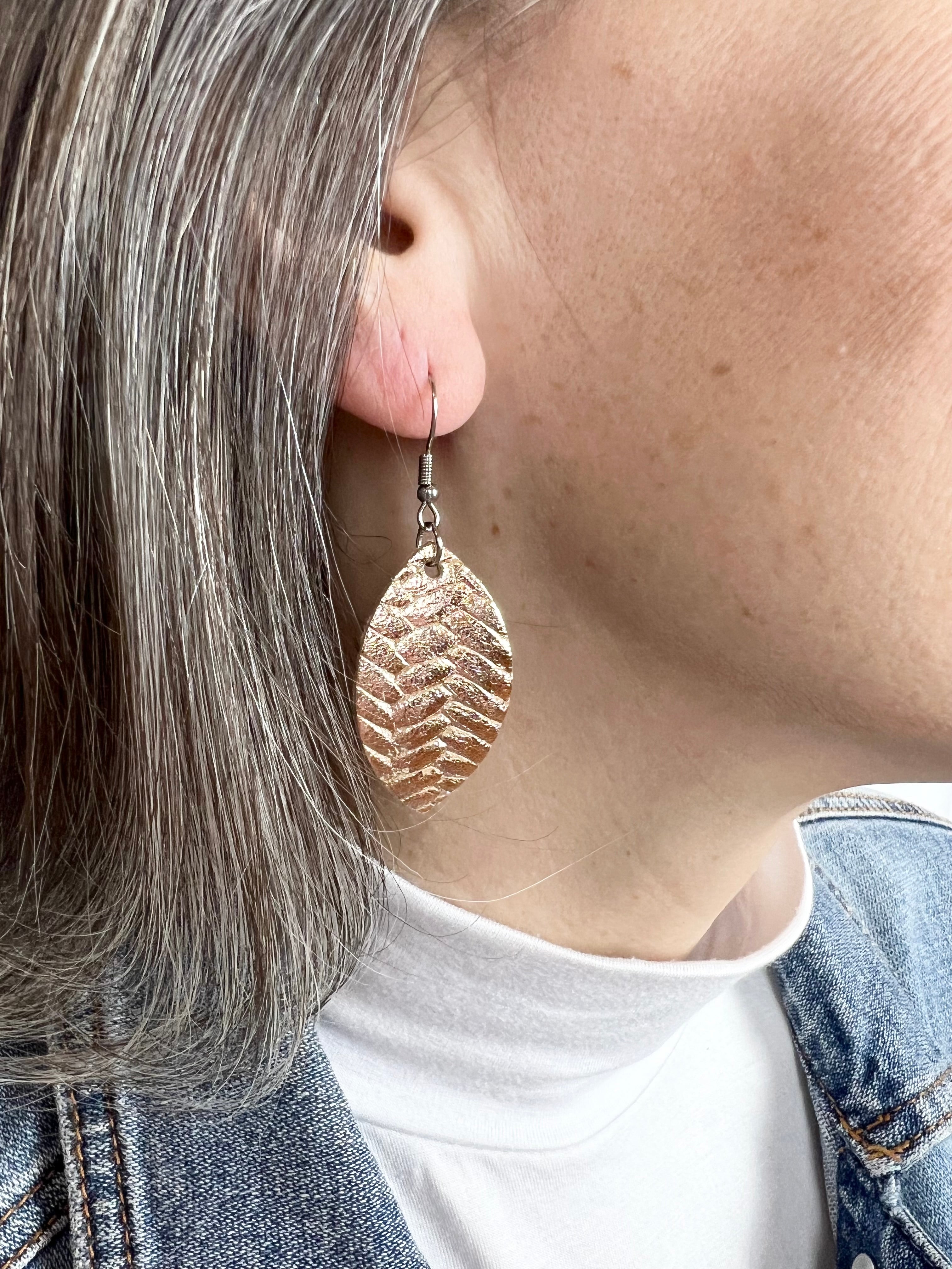 Fishtail Leaf Earrings