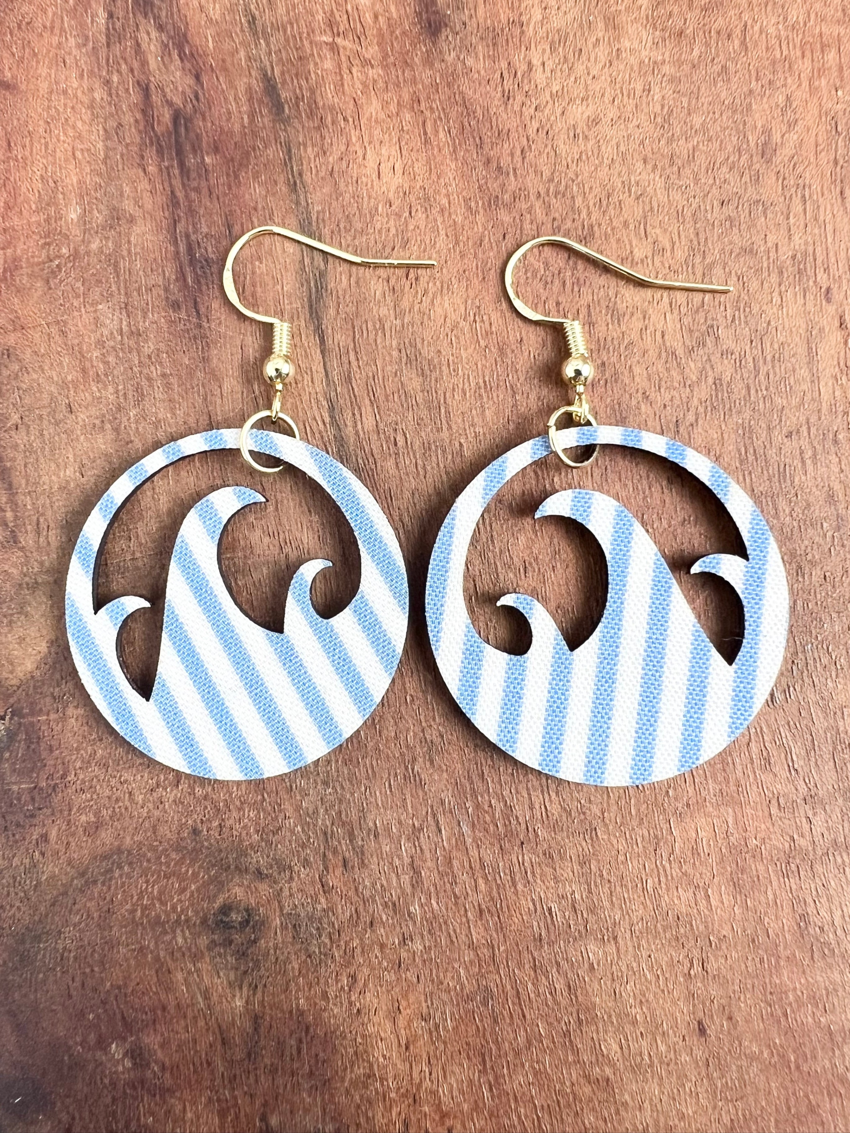Upcycled Wave Earrings