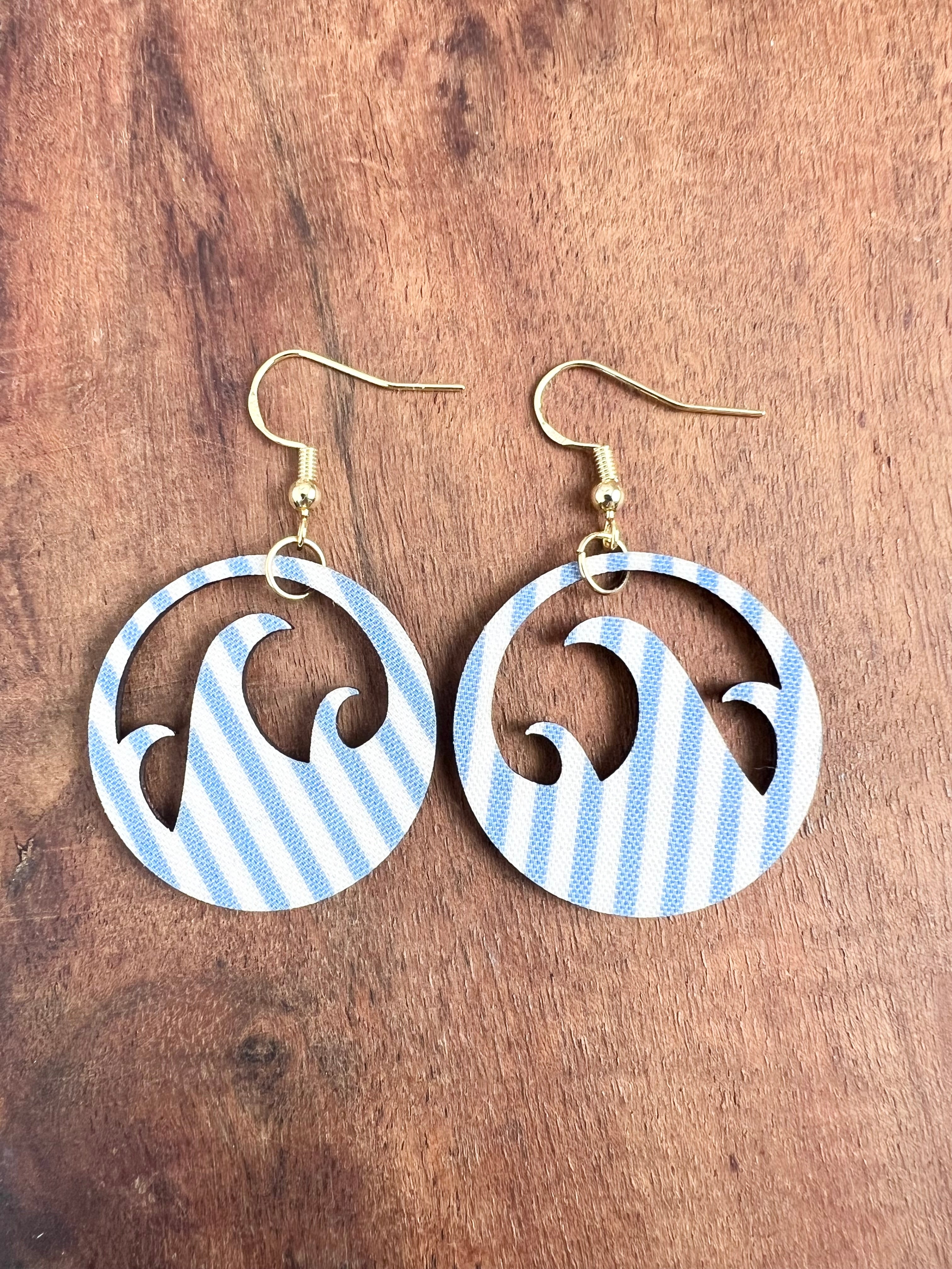 Upcycled Wave Earrings