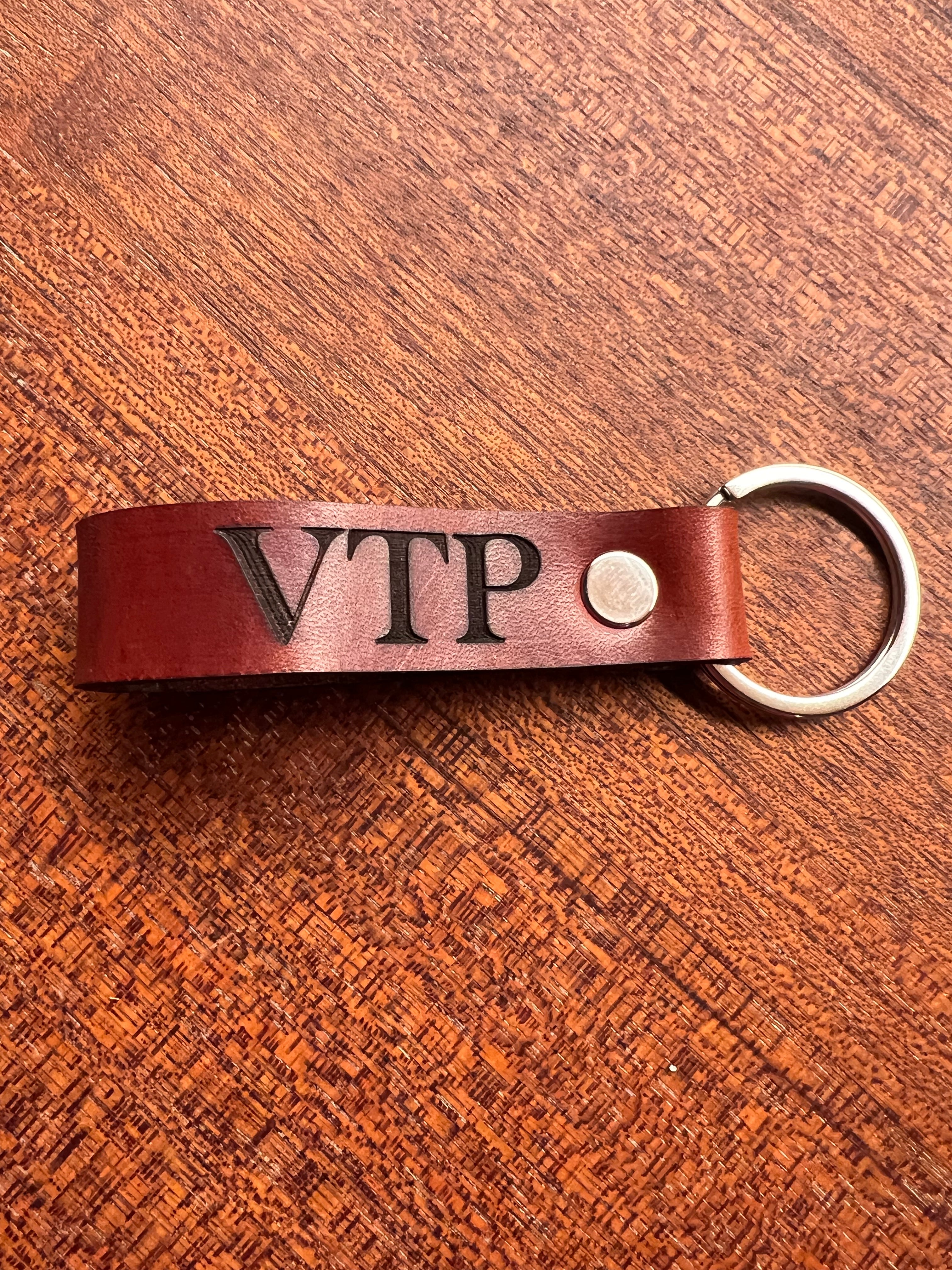 Personalized Leather Key Chain