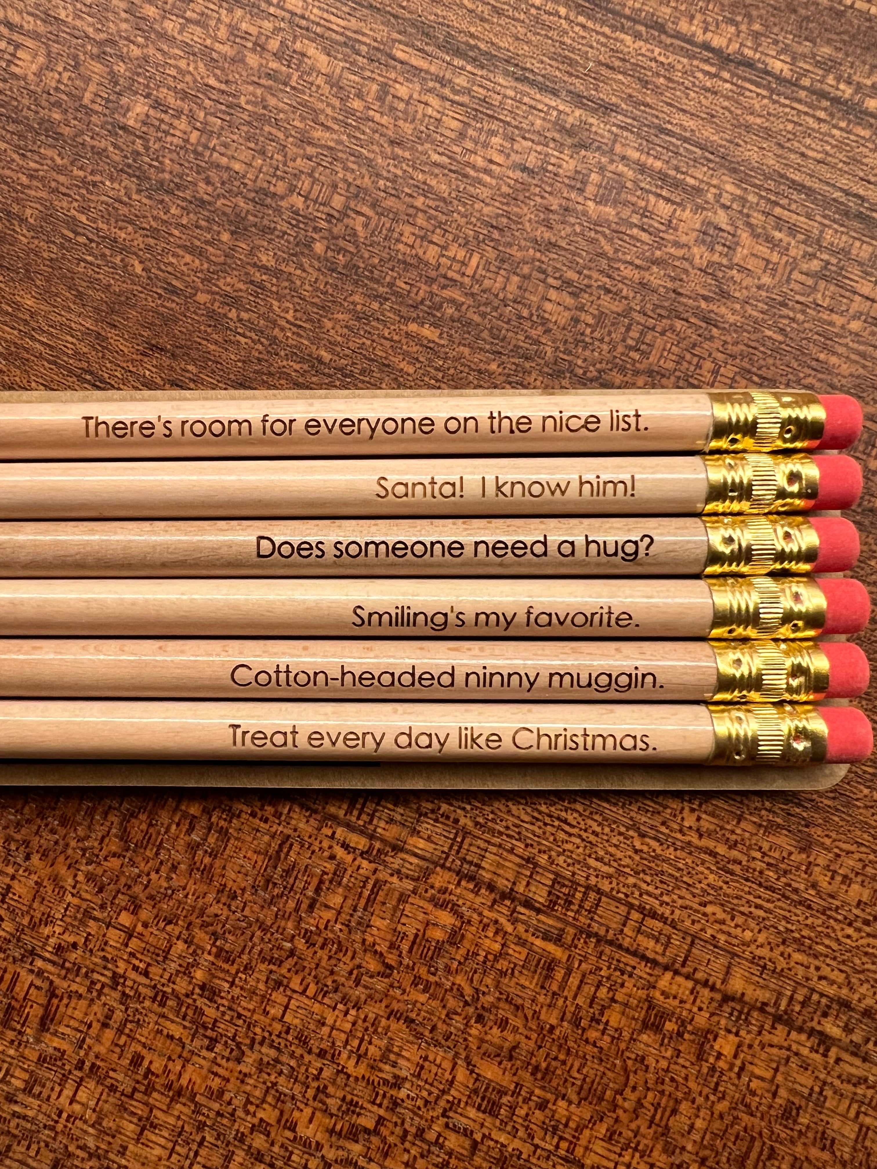 ELF Movie Quote Pencils