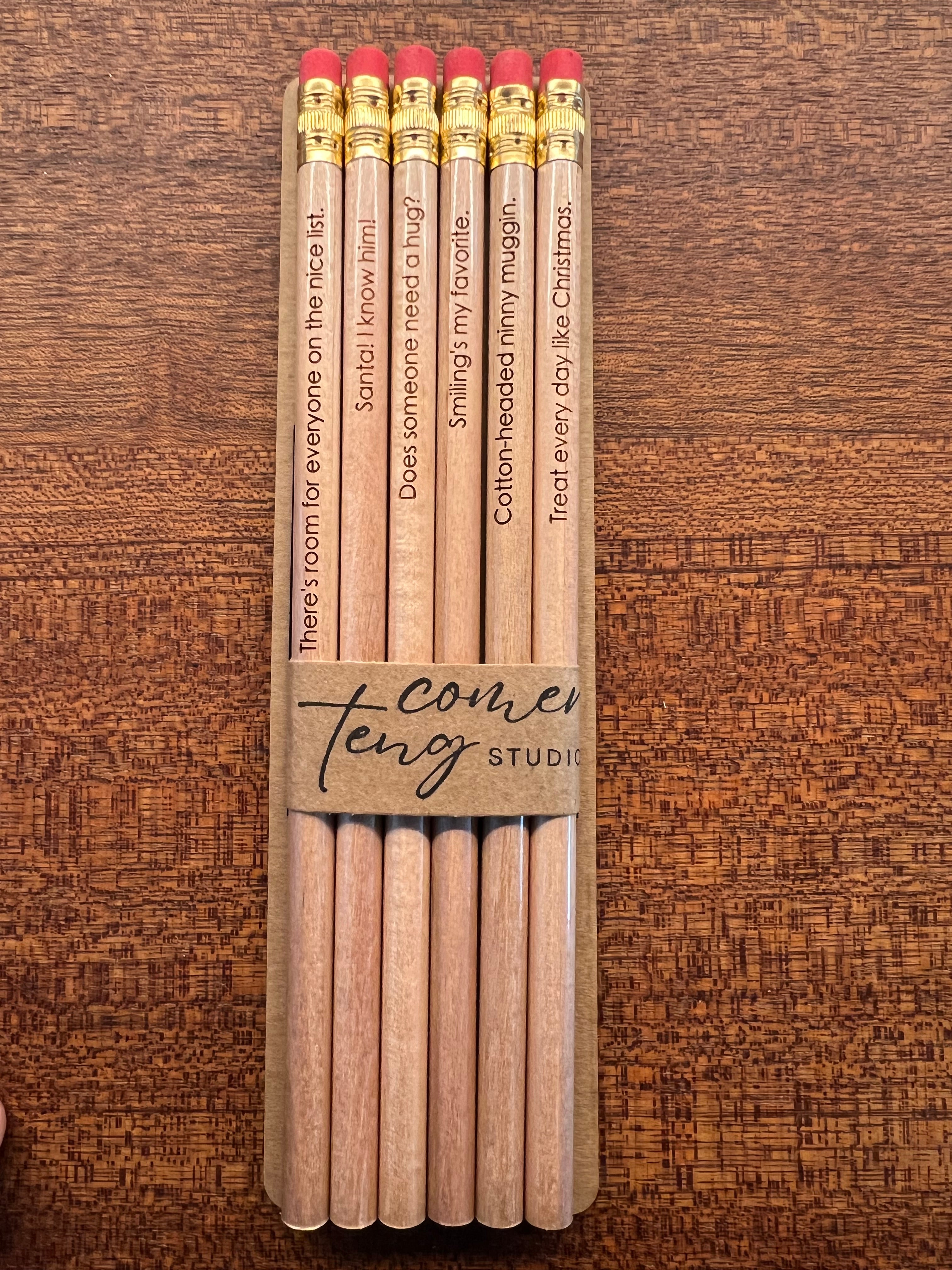 ELF Movie Quote Pencils