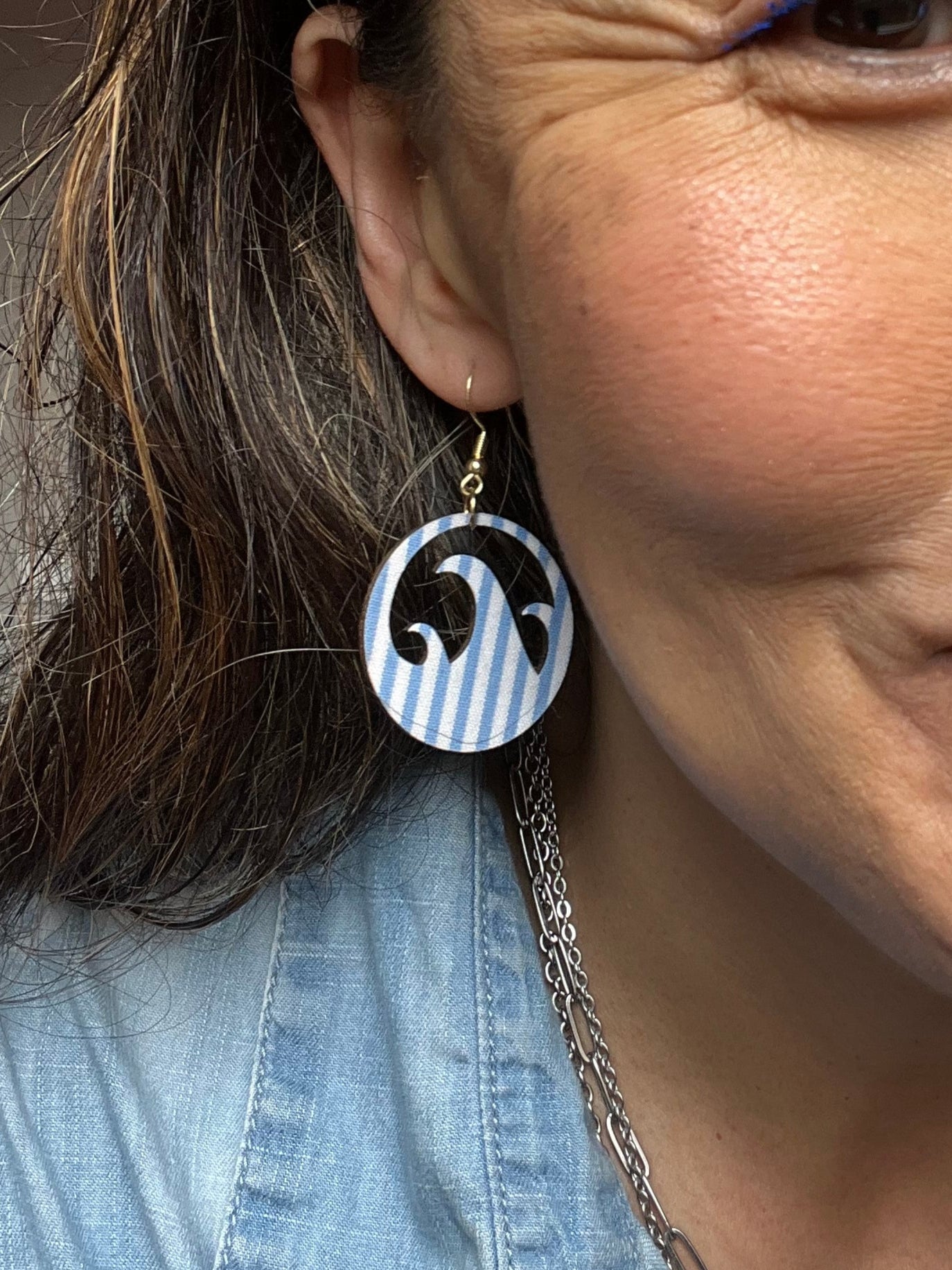 Upcycled Wave Earrings