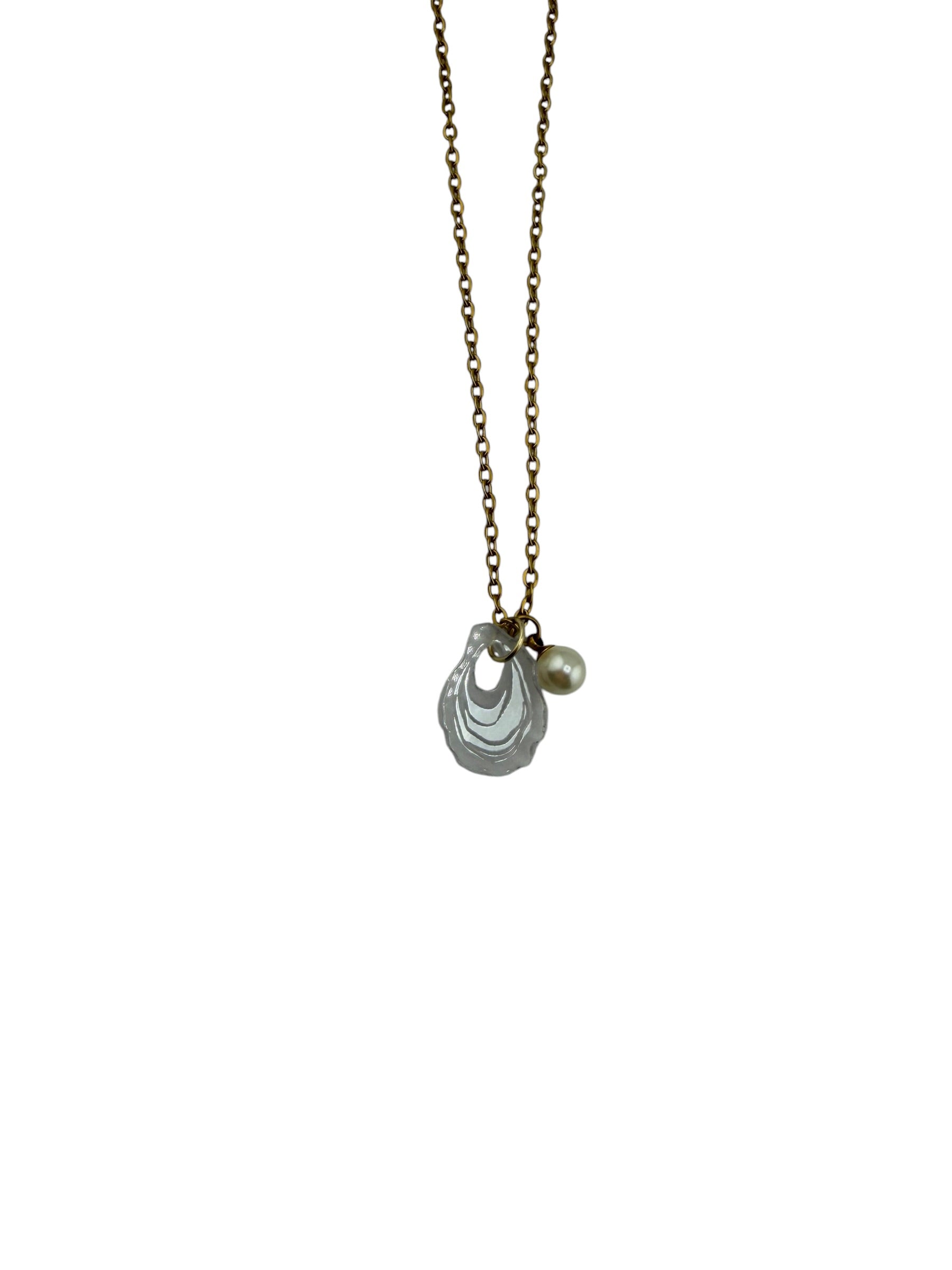 Oyster Charm and Pearl Necklace