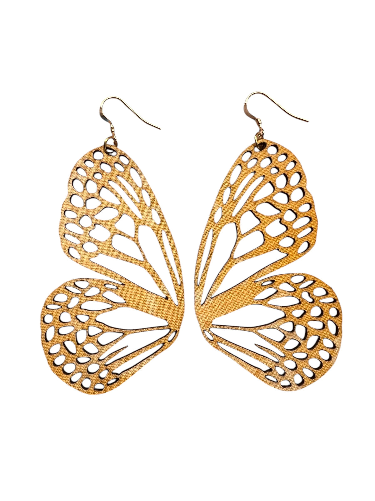 Wholesale Upcycled Yellow Batik Butterfly Wing