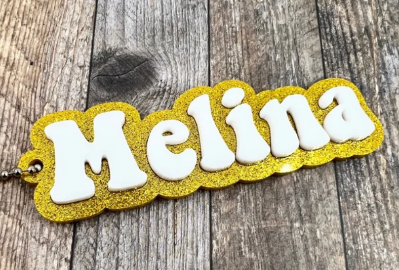 Personalized Acrylic Name Key Chain