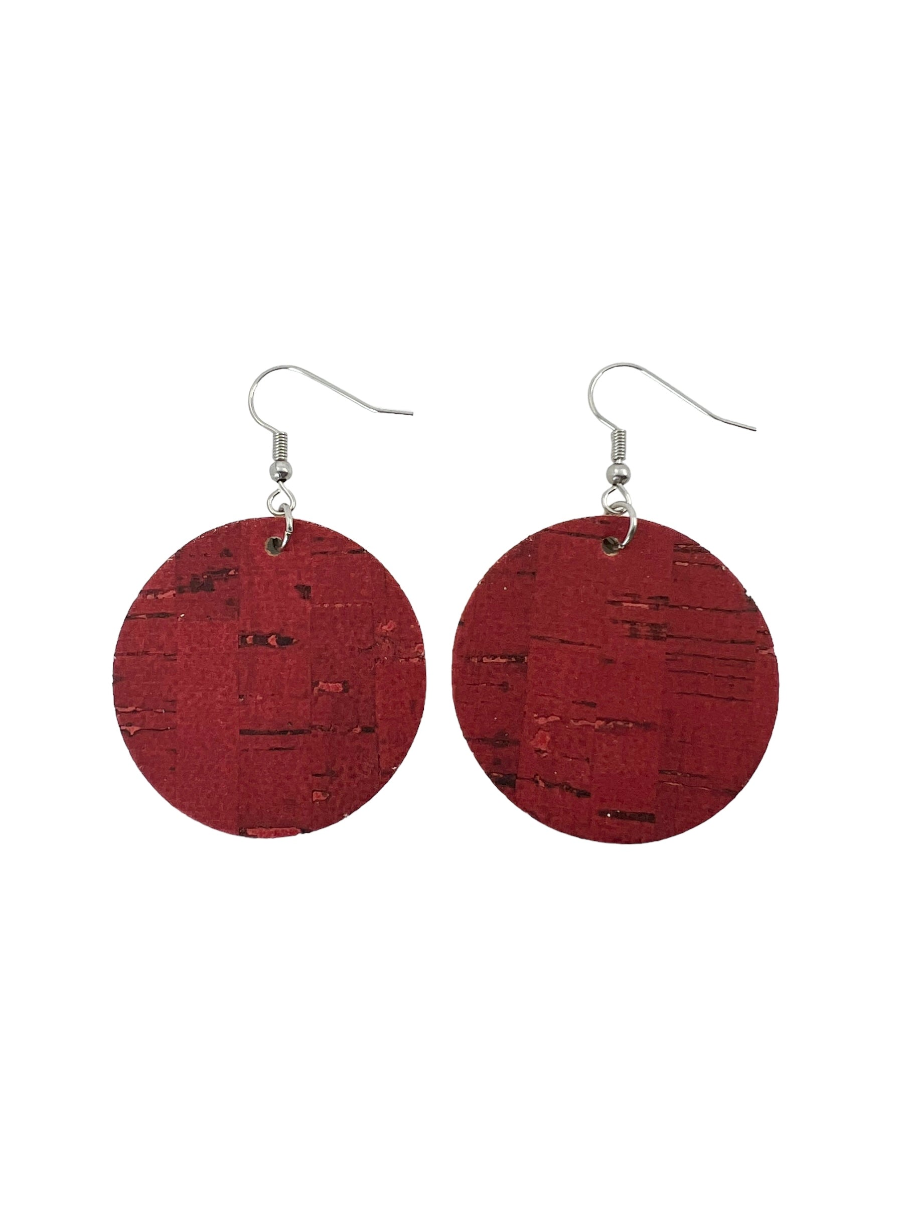 Red Cork Earrings