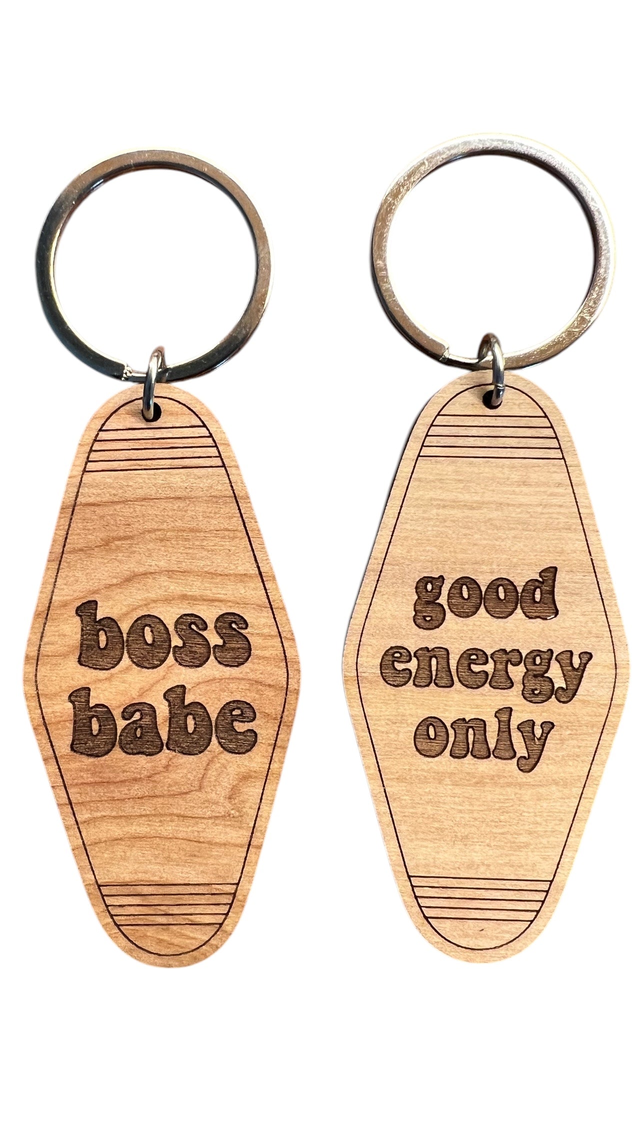 Wood Retro Key Chain