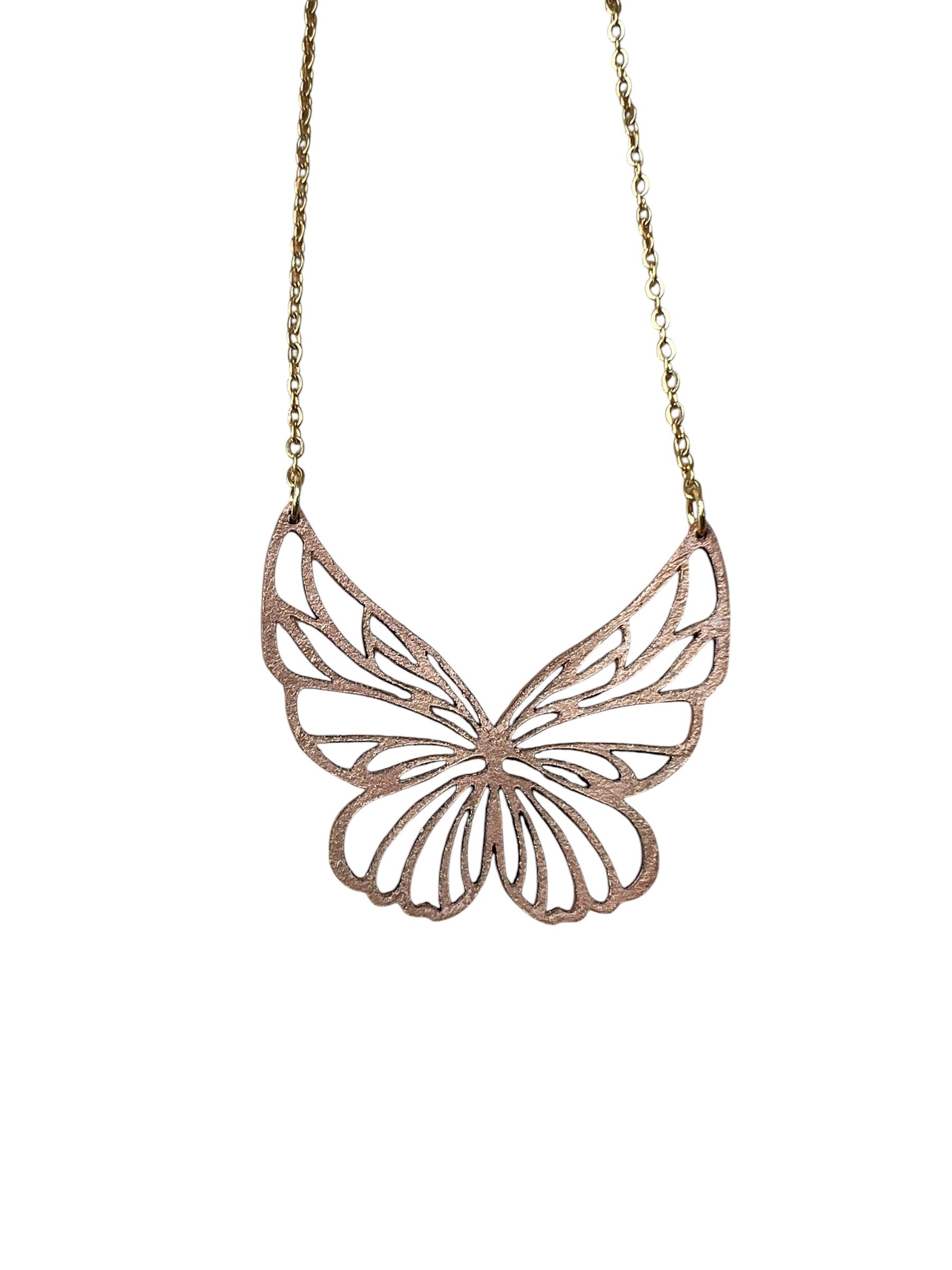 Painted Fairy Butterfly Necklace