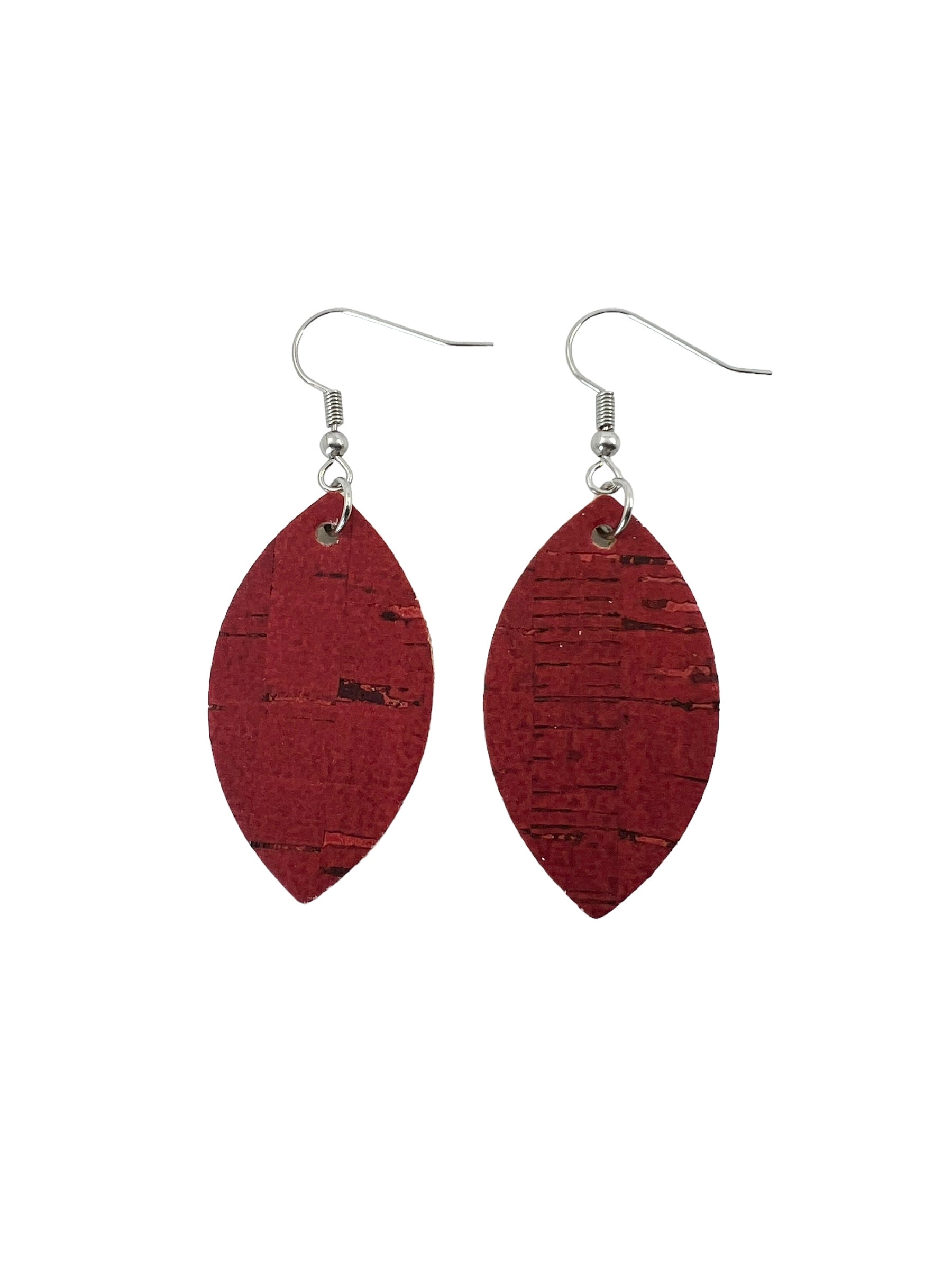 Red Cork Earrings