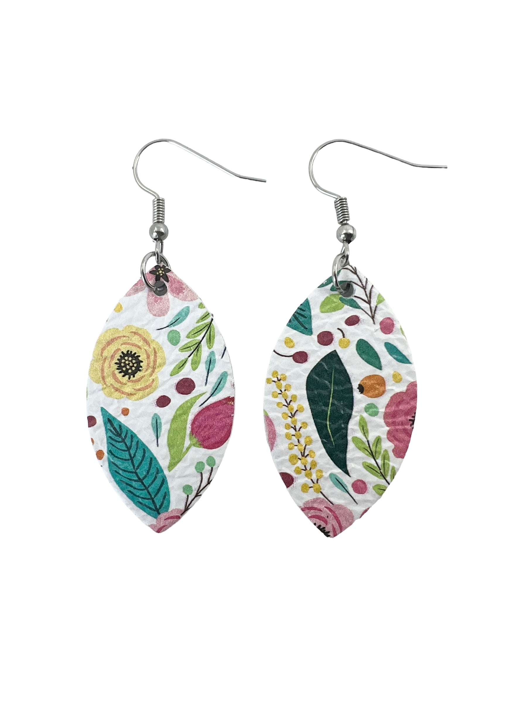 Fun Floral Leaf Earrings