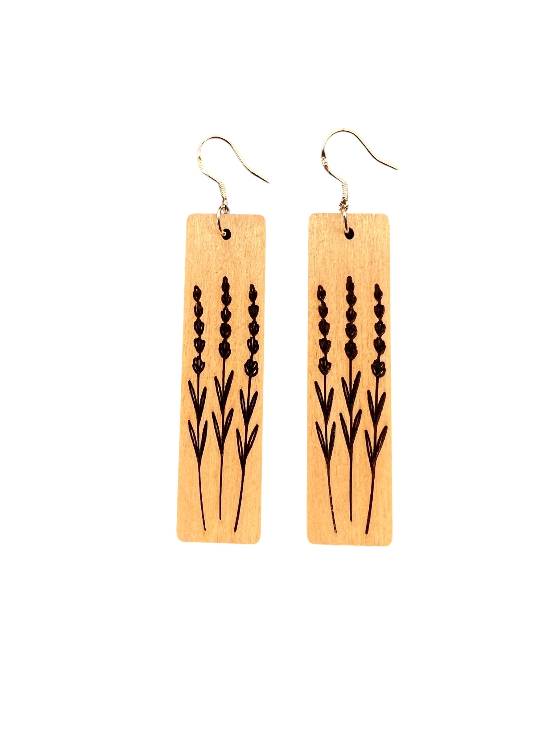 Upcycled Lavender Earrings