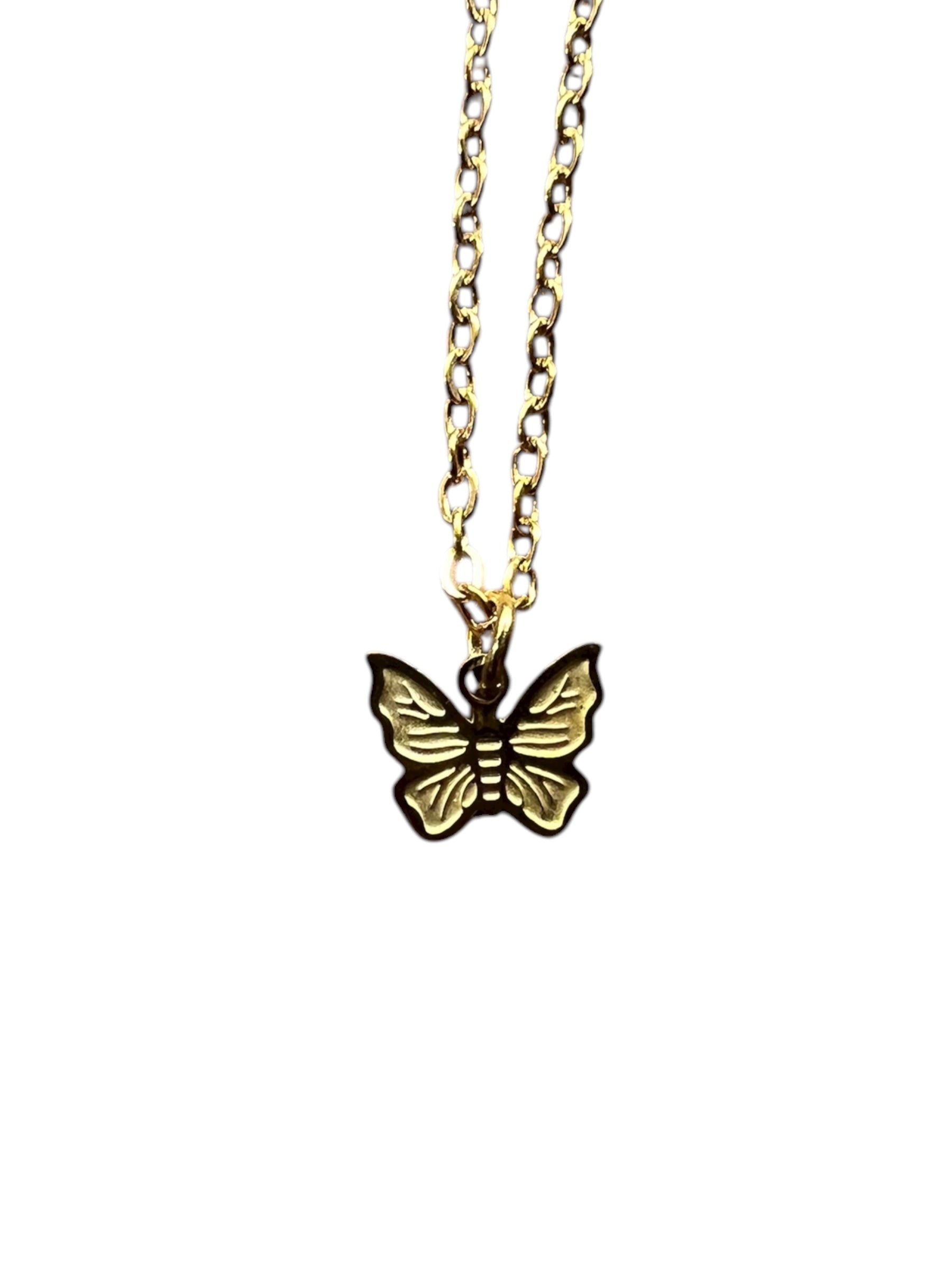Petite Butterfly Charm Necklace