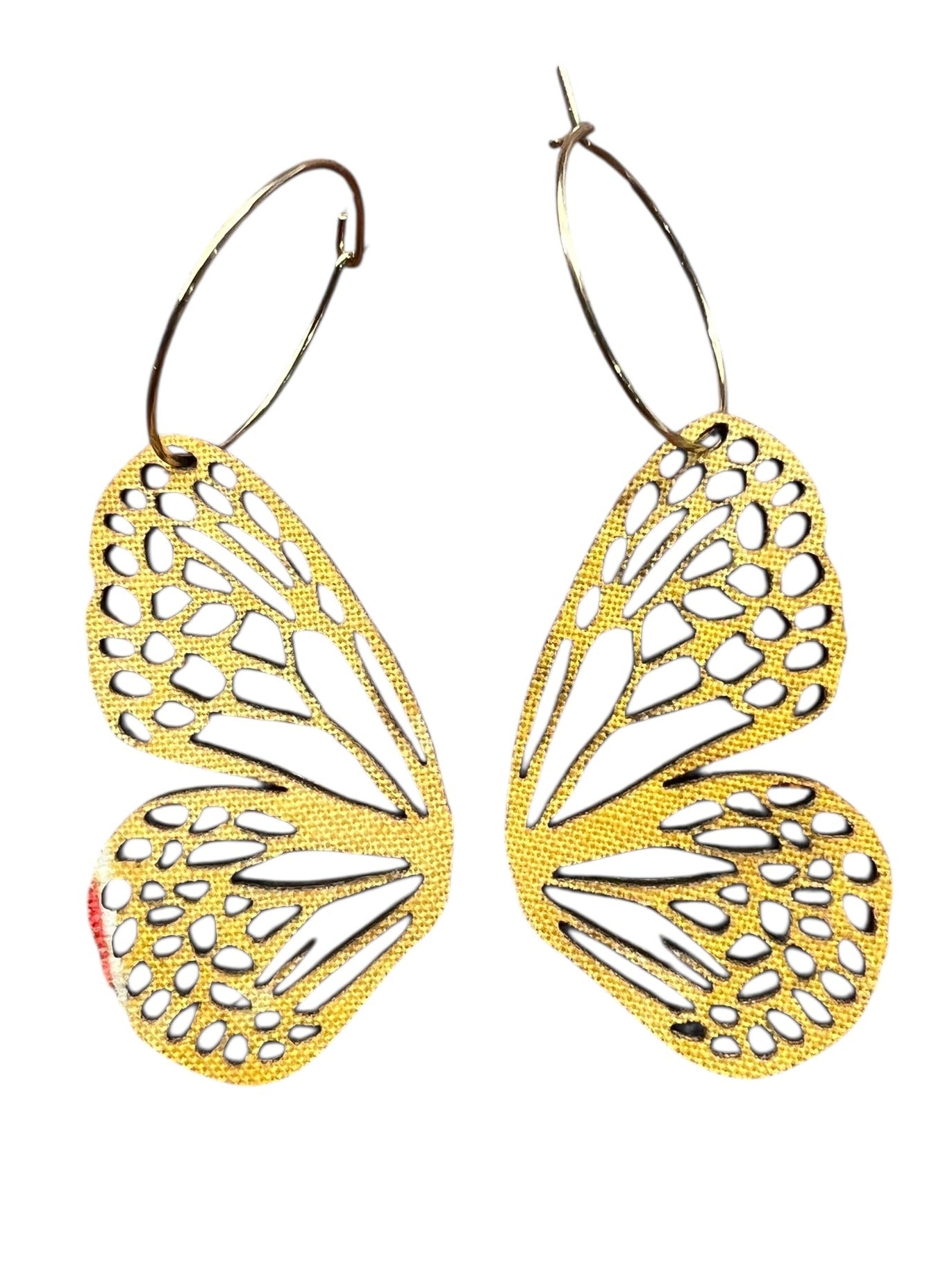 Midnight & Marigold Butterfly Hoop Earrings