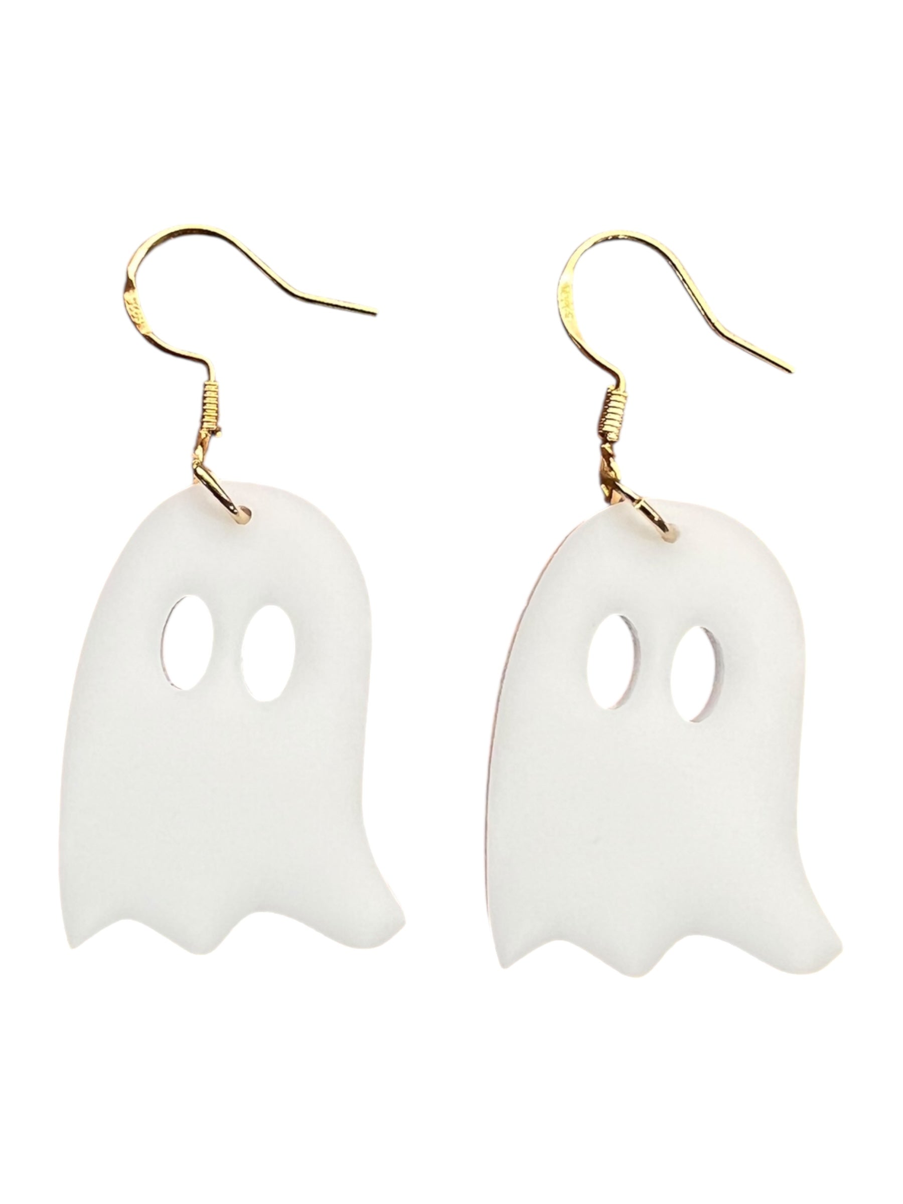White Ghost Earrings