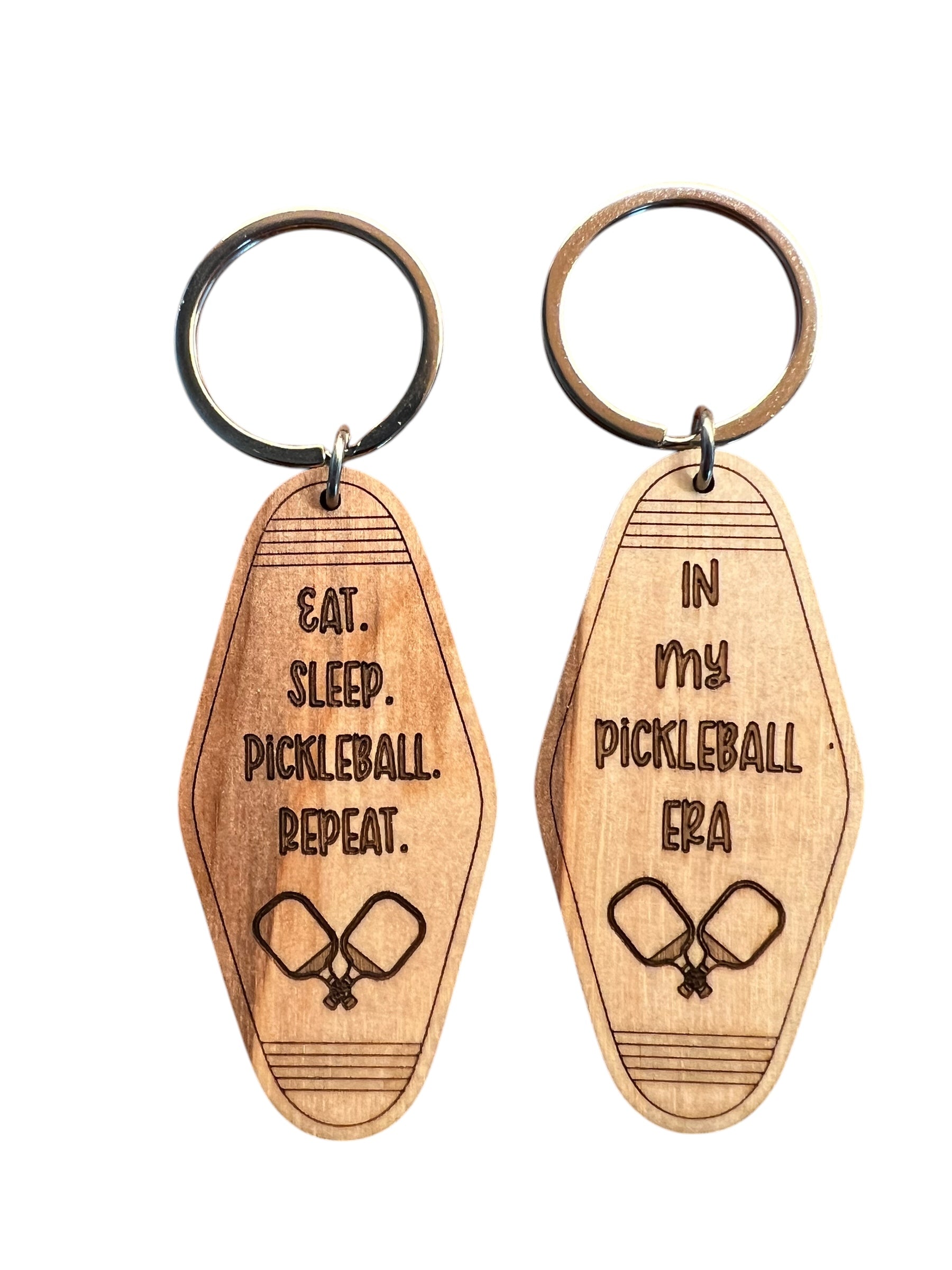 Wood Retro Key Chain