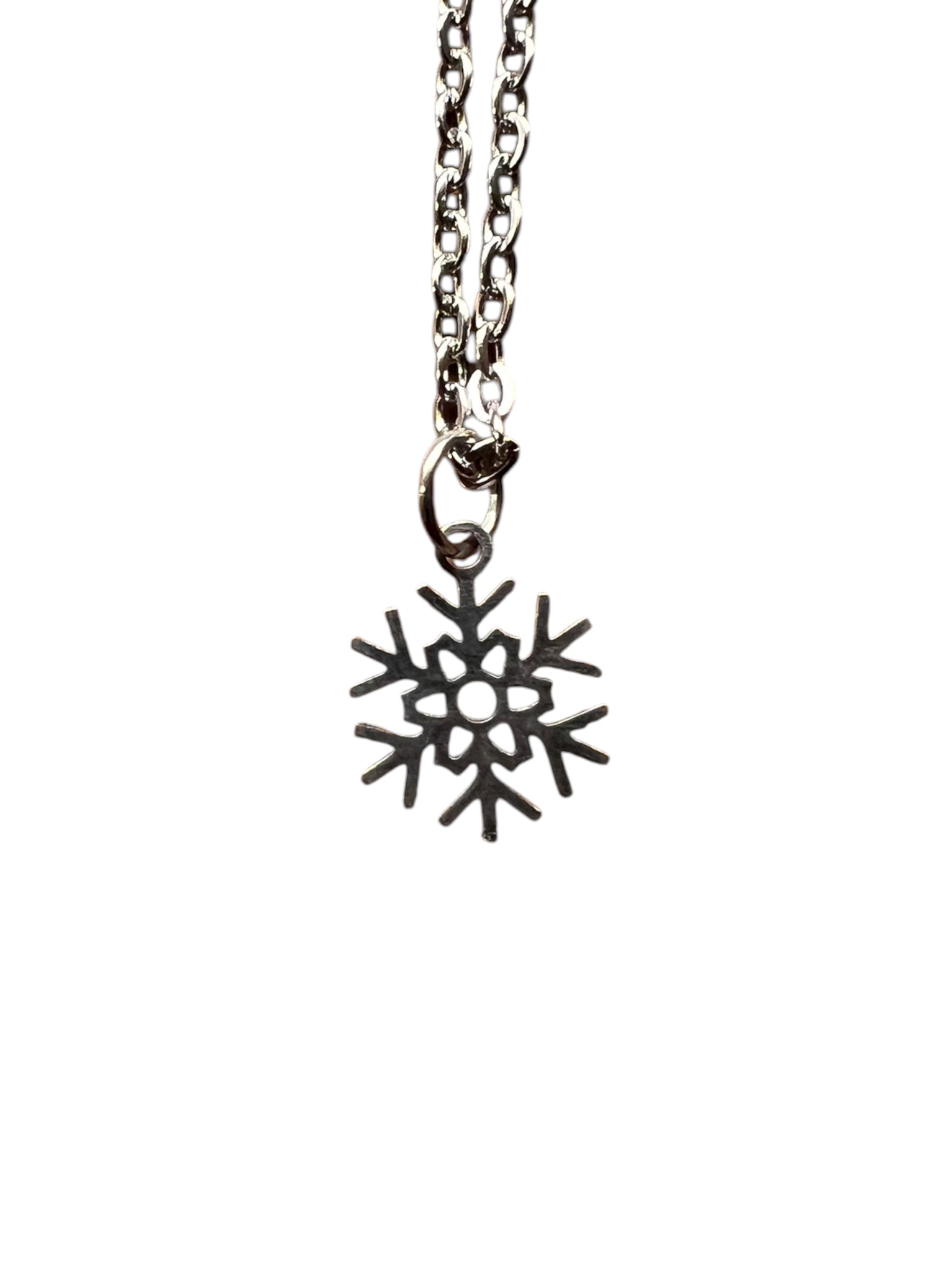 Stainless Steel Snowflake Necklace