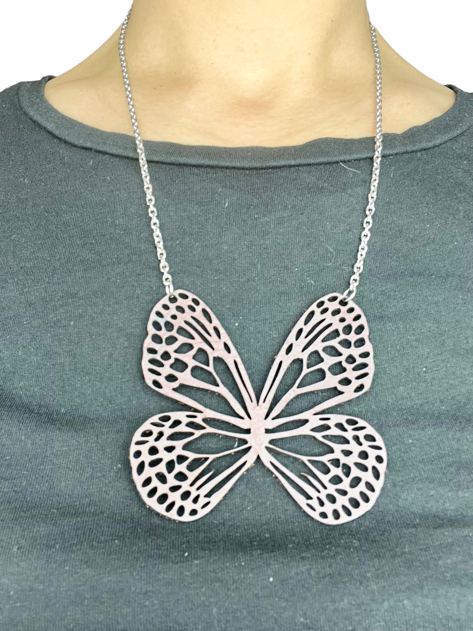 Large Butterfly Statement Necklace