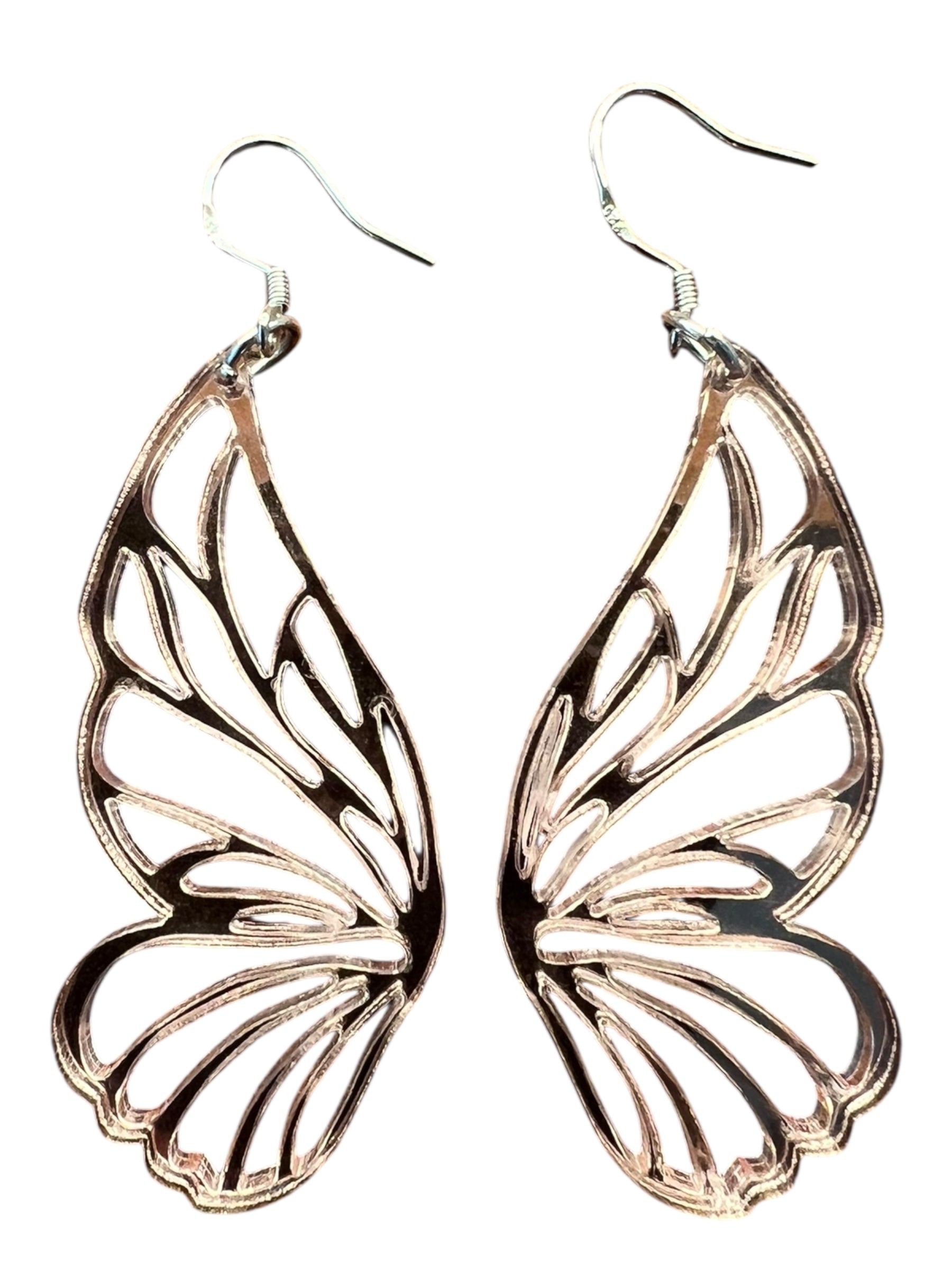 Rose Gold Acrylic Fairy Wings