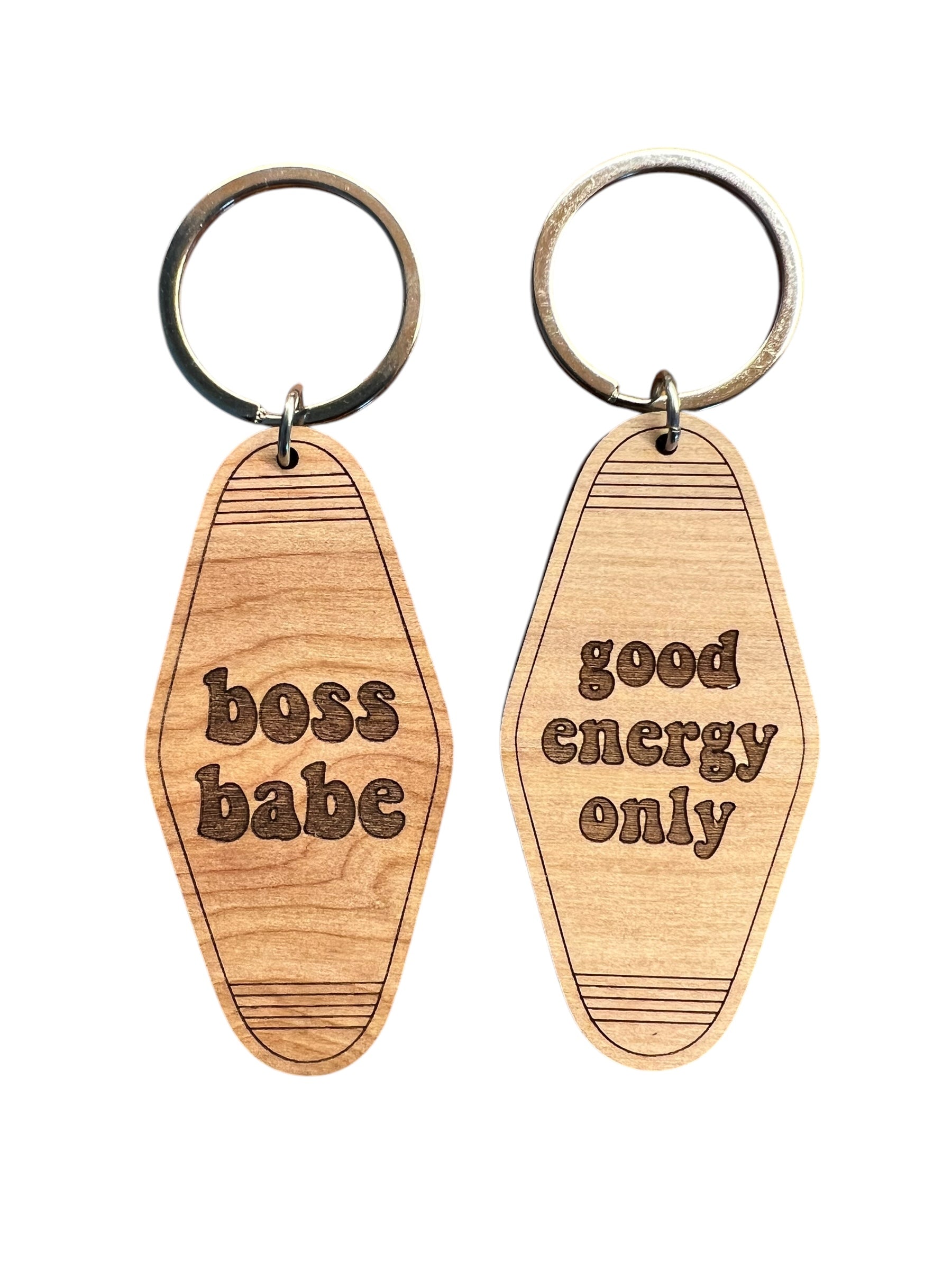 Wood Retro Key Chain